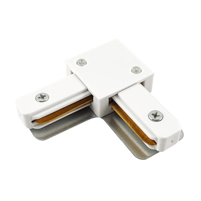 Łącznik 1F biały kątowy Goldlux