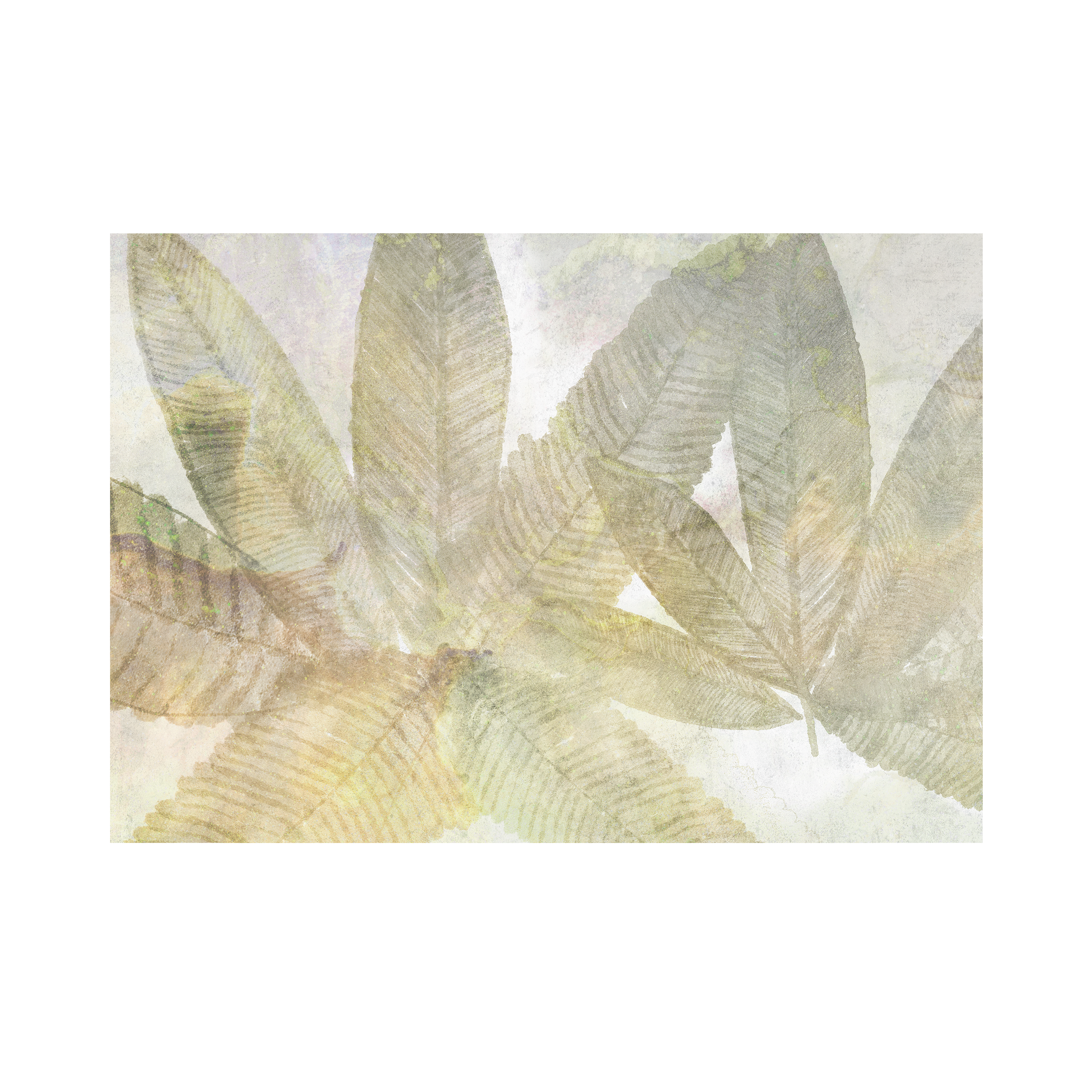 Mural Chestnut liście kasztanowca 400 x 280 cm delikatna struktura