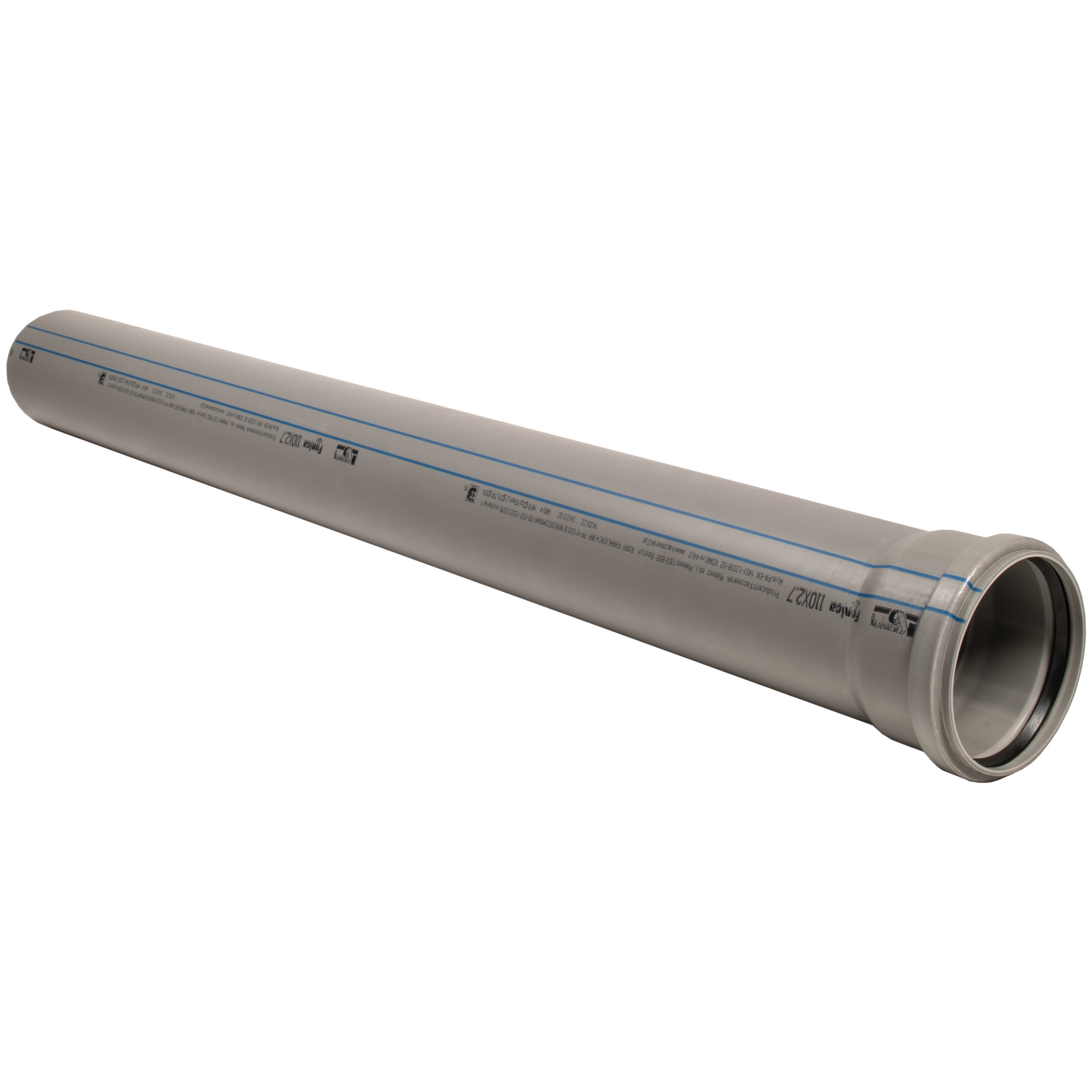 Rura kanalizacyjna PP 110 x 1000 mm szara Fonica