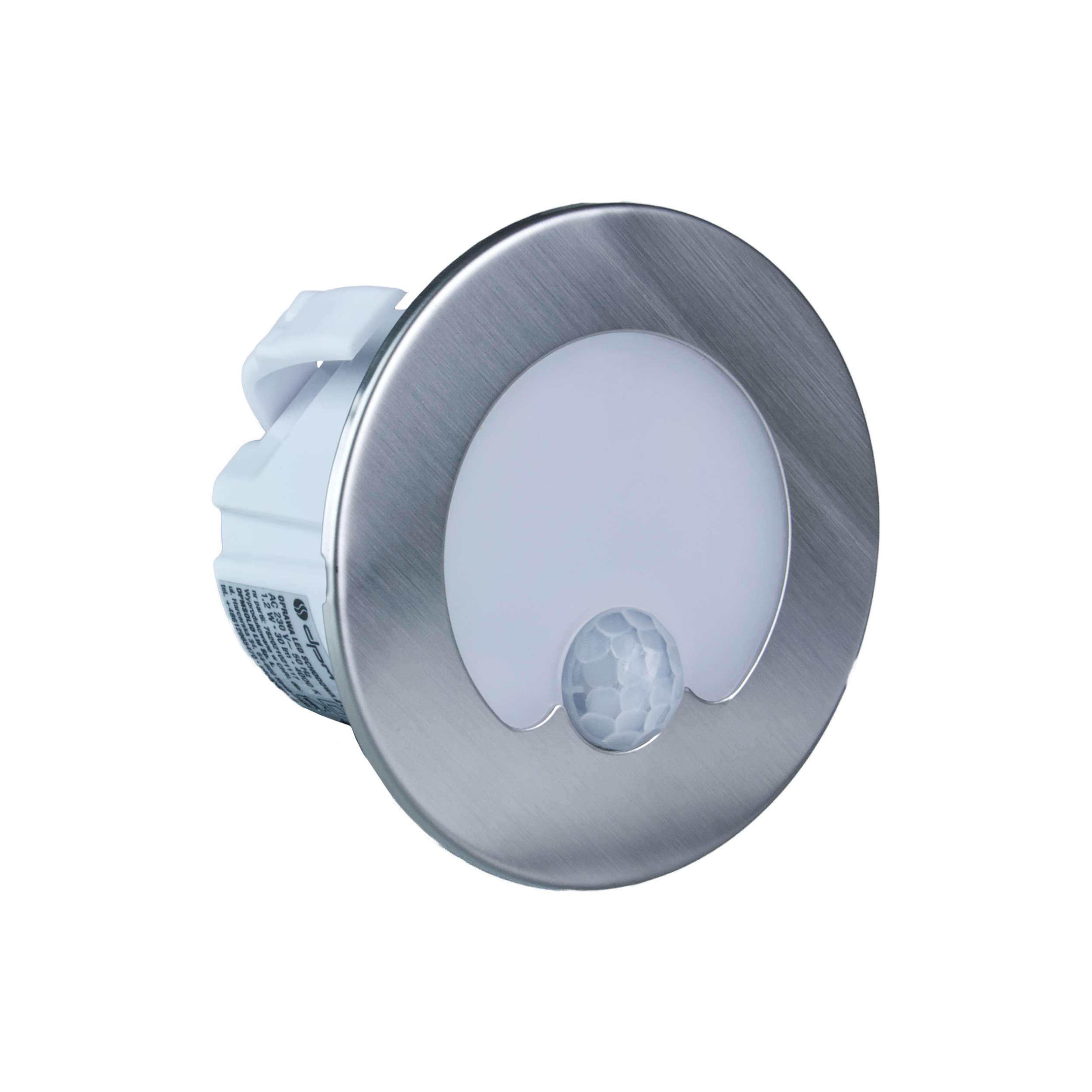 Oprawa schodowa srebrna okrągła 7.8 cm IP20 30 lm LED DPM - 3