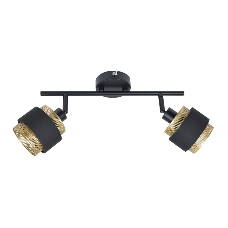 Listwa reflektorowa Renez czarno-złota 2 x E14 Italux