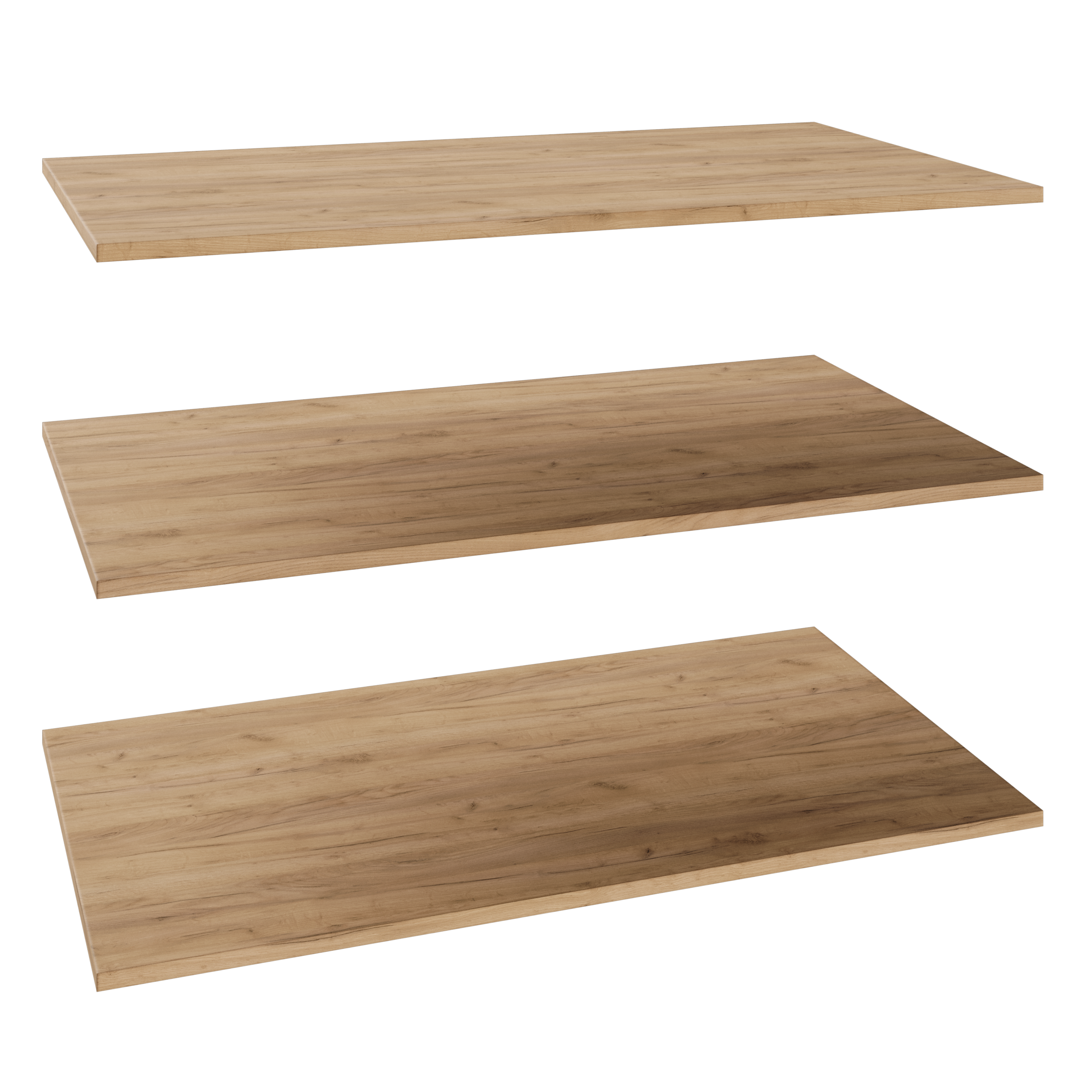 Półka prosta do korpusu 100 cm głębokość 58 cm dąb craft 3 szt.