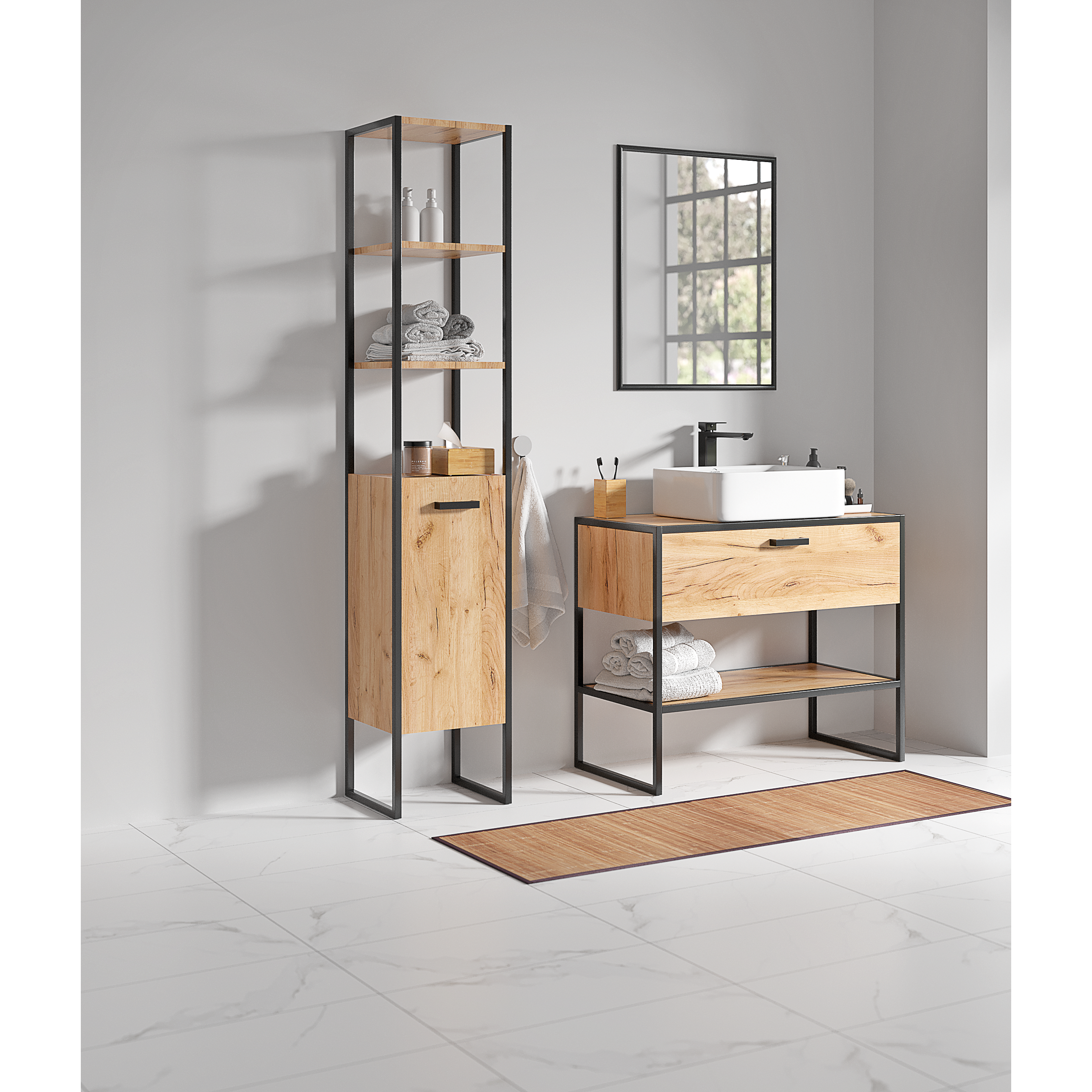 Umywalka ceramiczna nablatowa Nyks 48 x 37 Invena - 3