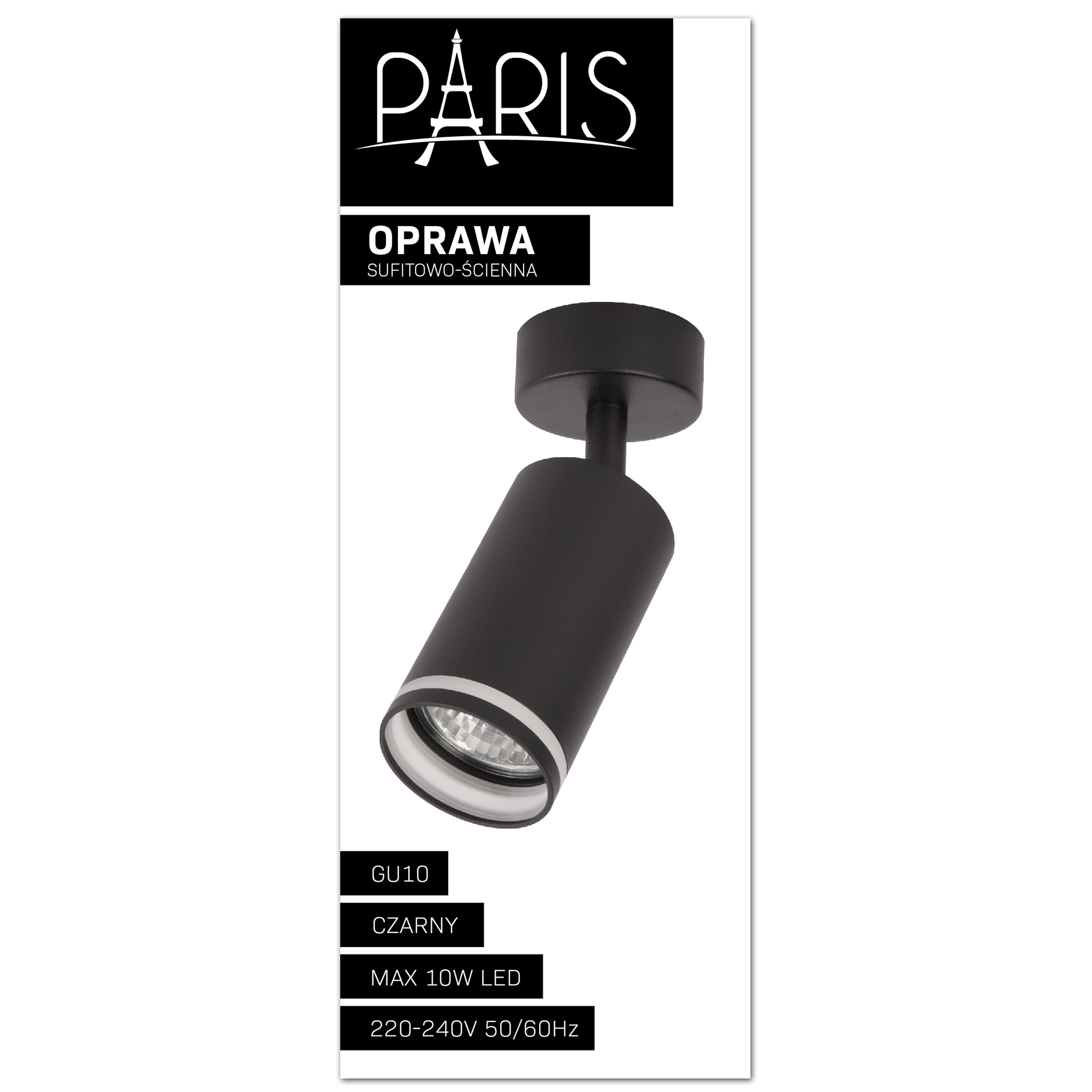 Reflektor Paris czarny GU10 Goldlux - 9