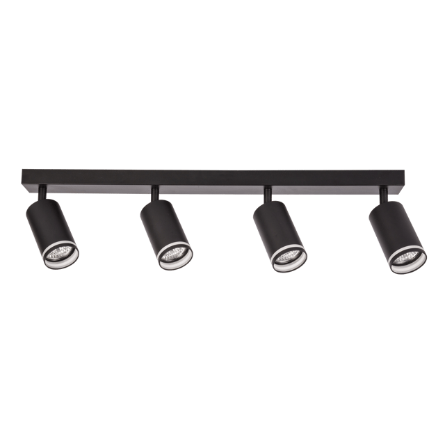 Listwa reflektorowa Paris czarna 4 x GU10 Goldlux