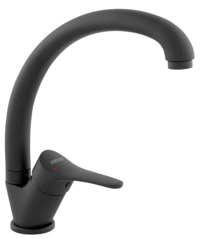 Bateria kuchenna Petite Czarna wylewka F Ferro