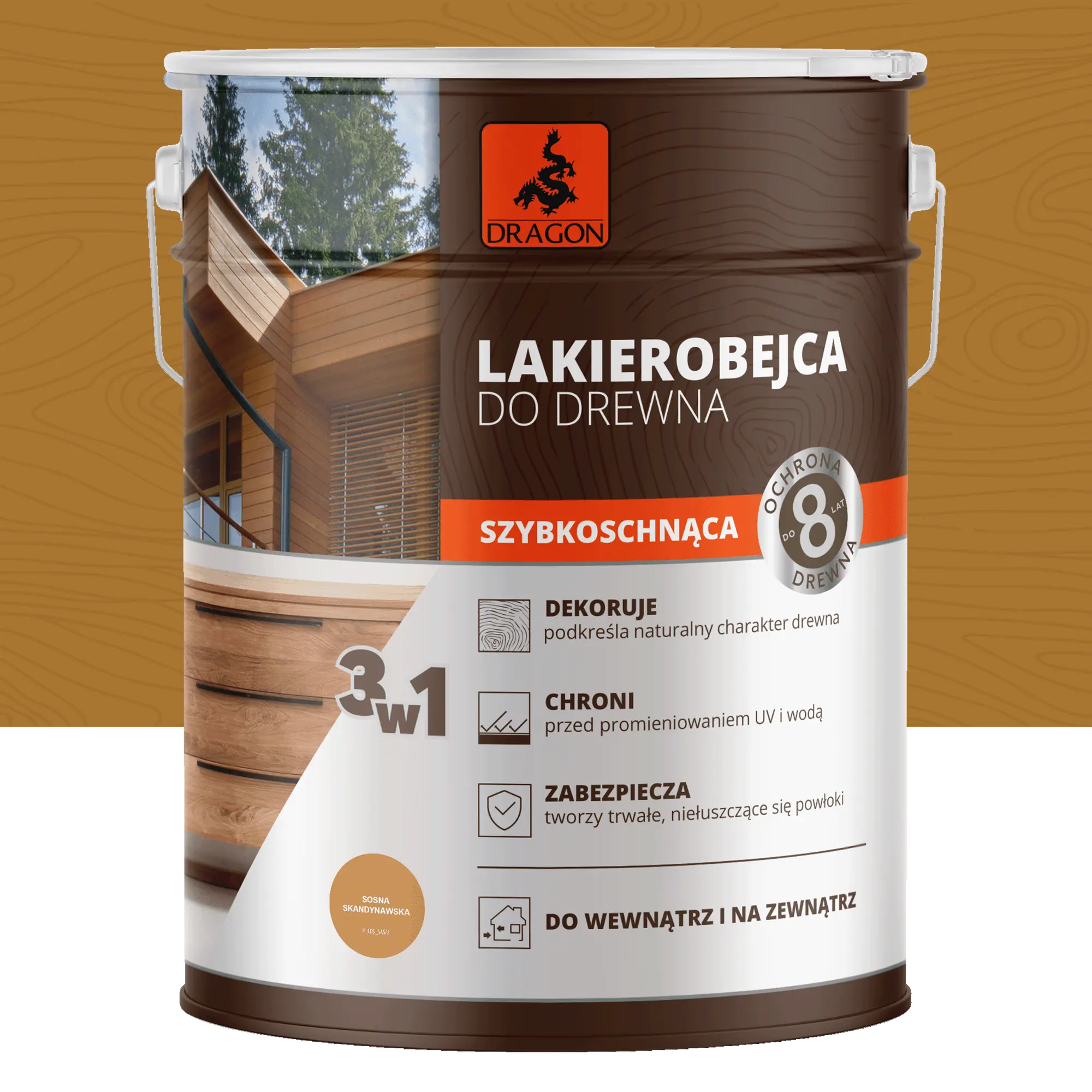 Lazura i lakierobejca 5 l Sosna Skandynawska