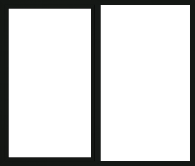 Okno PCV 3-szybowe tarasowe PSK 85 antracytowe 2700x2300 mm przesuwne w lewo