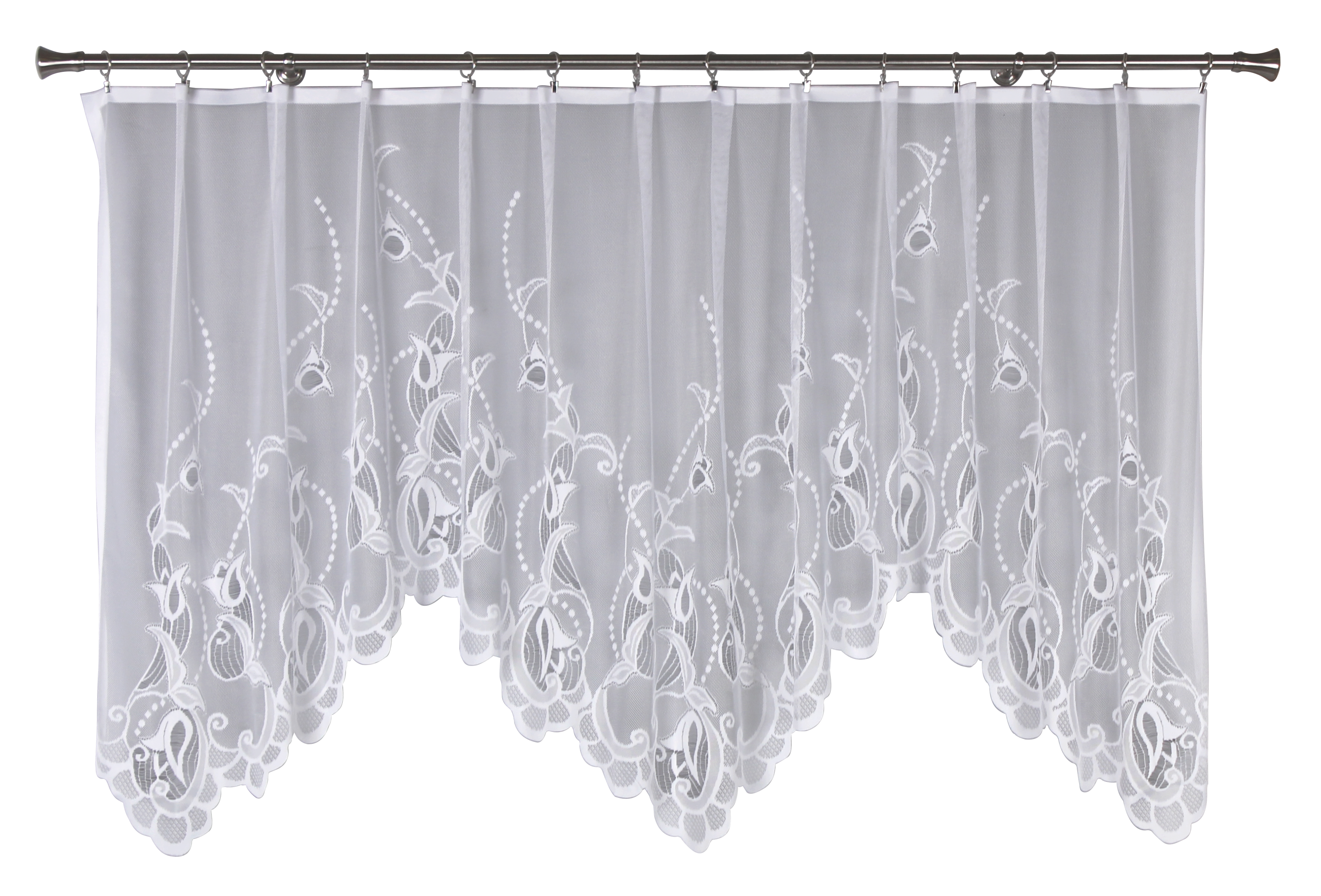 Firana na taśmie żakardowa Nela 300 x 120 cm biała
