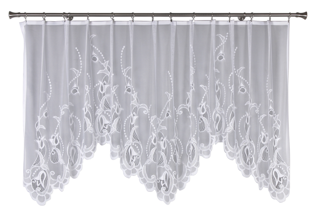Firana na taśmie żakardowa Nela 300 x 120 cm biała