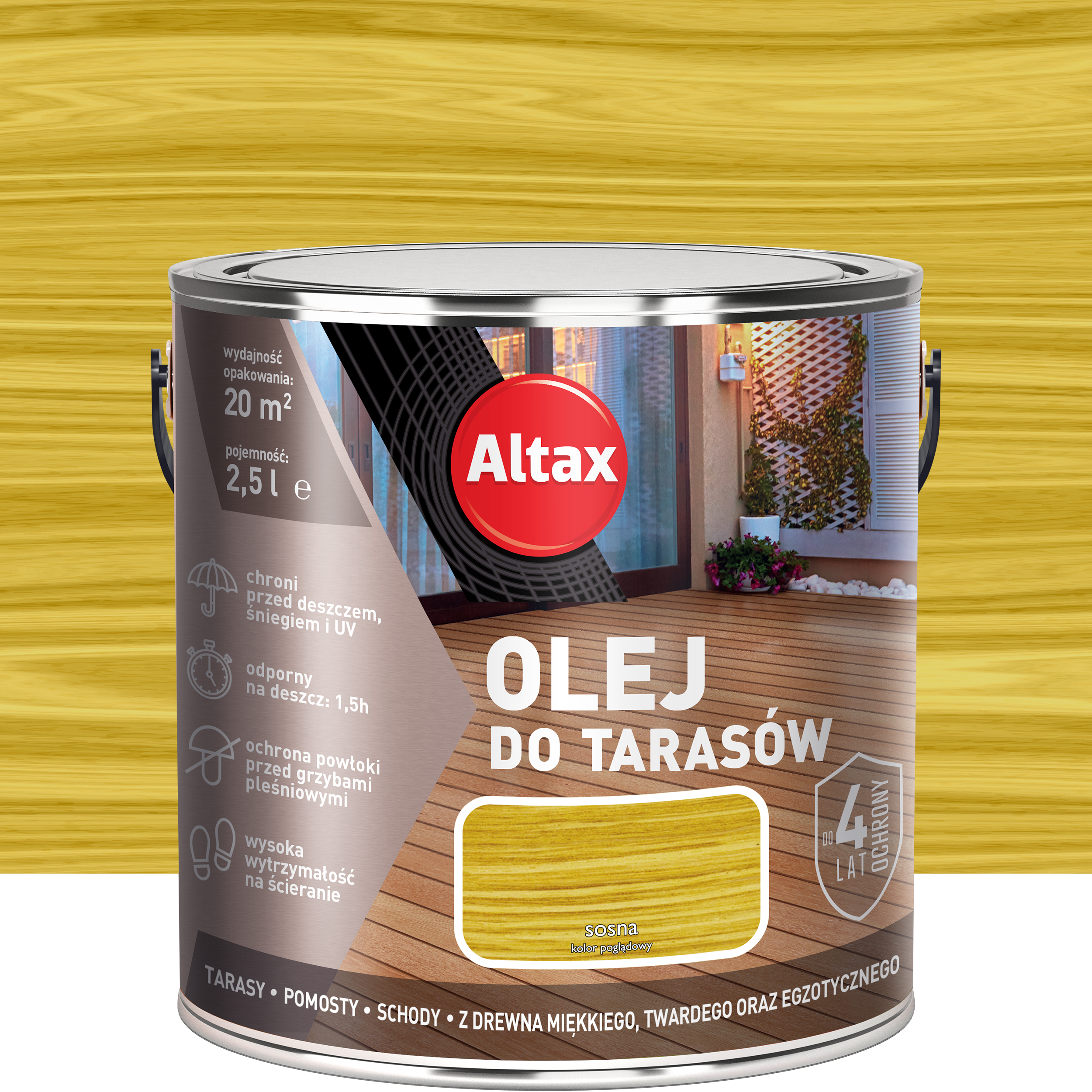 Olej do tarasów Sosna 2.5 l Altax
