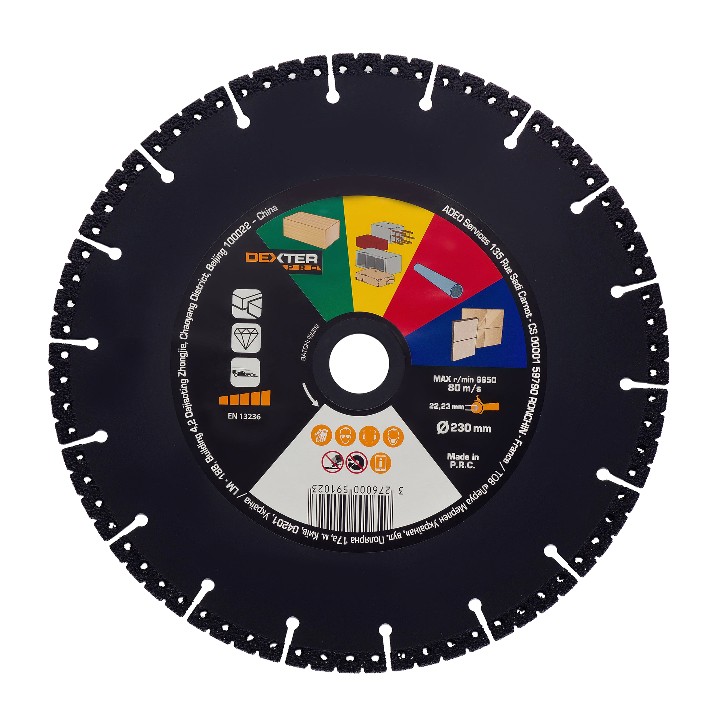 Tarcza diamentowa uniwersalna 230 x 22.22 mm HC114 DEXTER PRO
