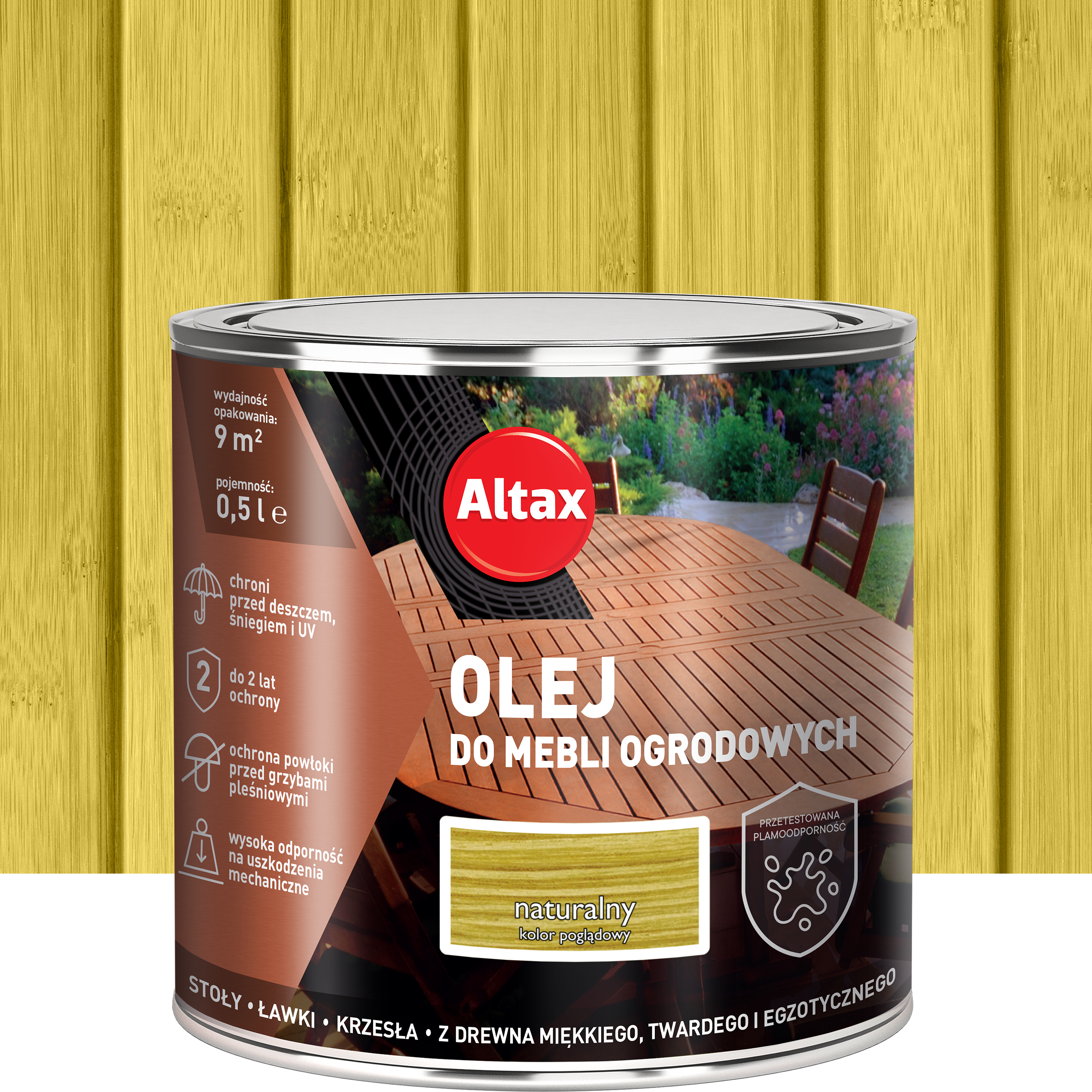Olej  0.5 l Naturalny Taras i ogród ALTAX
