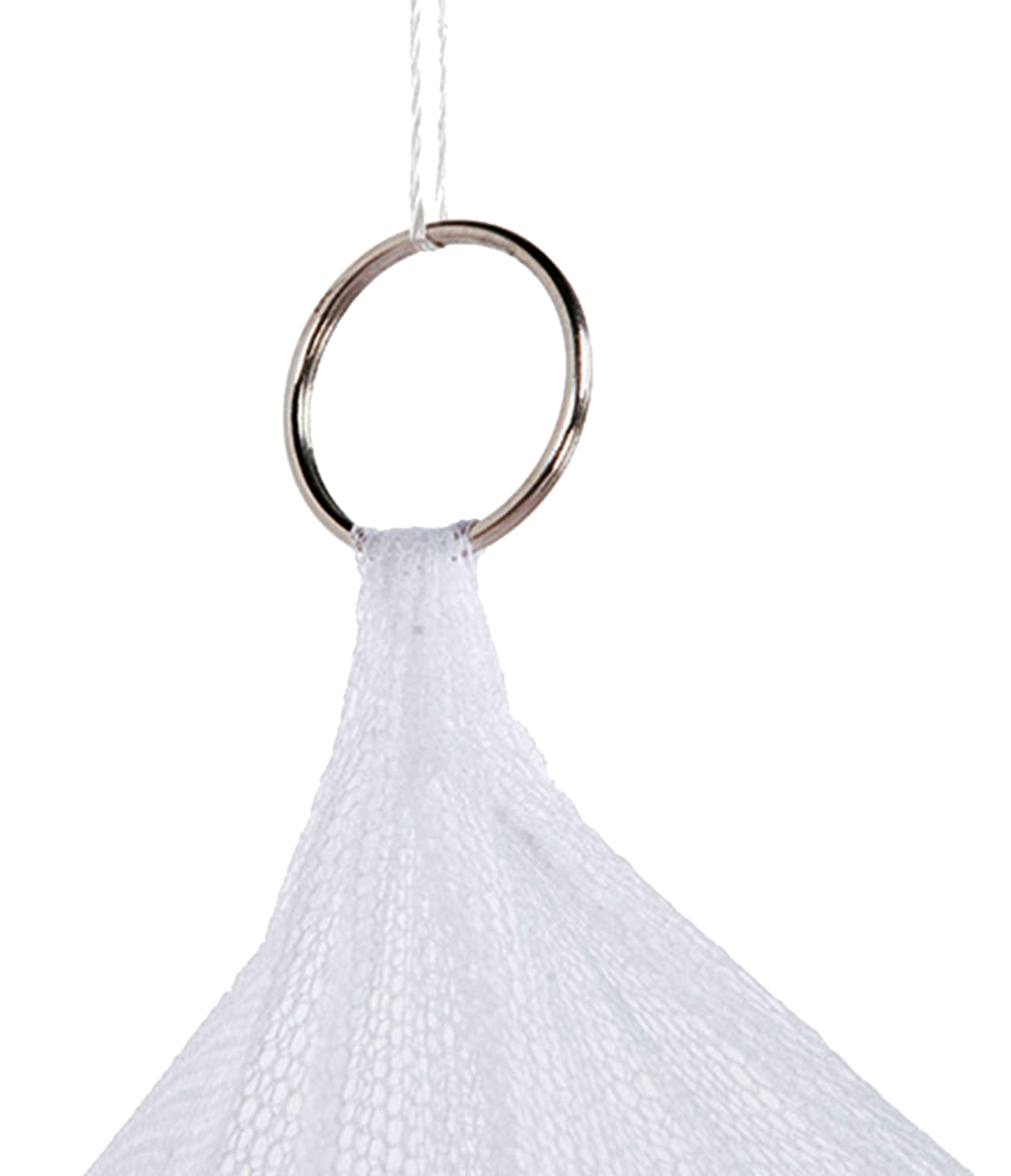 Mosquitera de cama 120x250cm blanco recortable de tela poliéster transpirable Isoxa - 4
