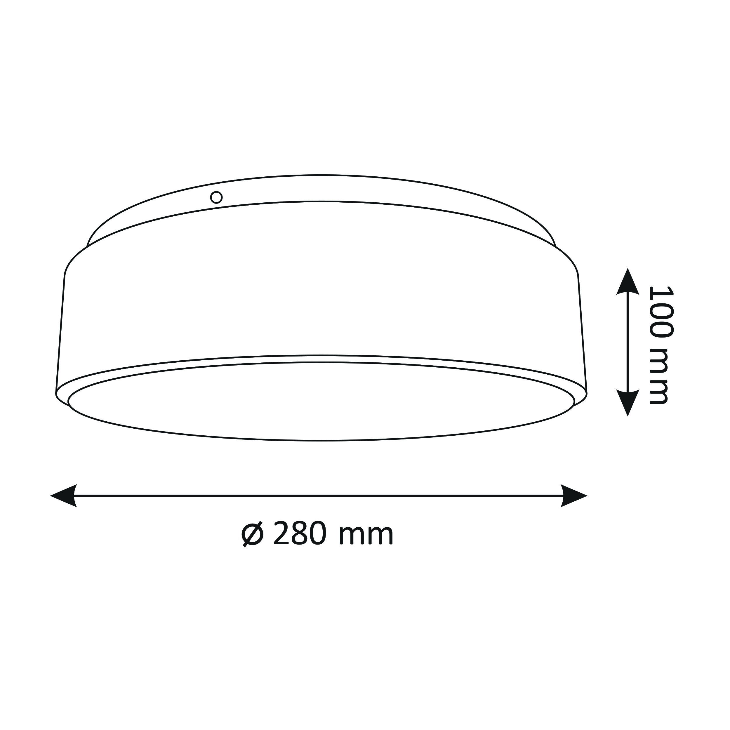 Plafon łazienkowy Rene IP44 czarny LED - 2