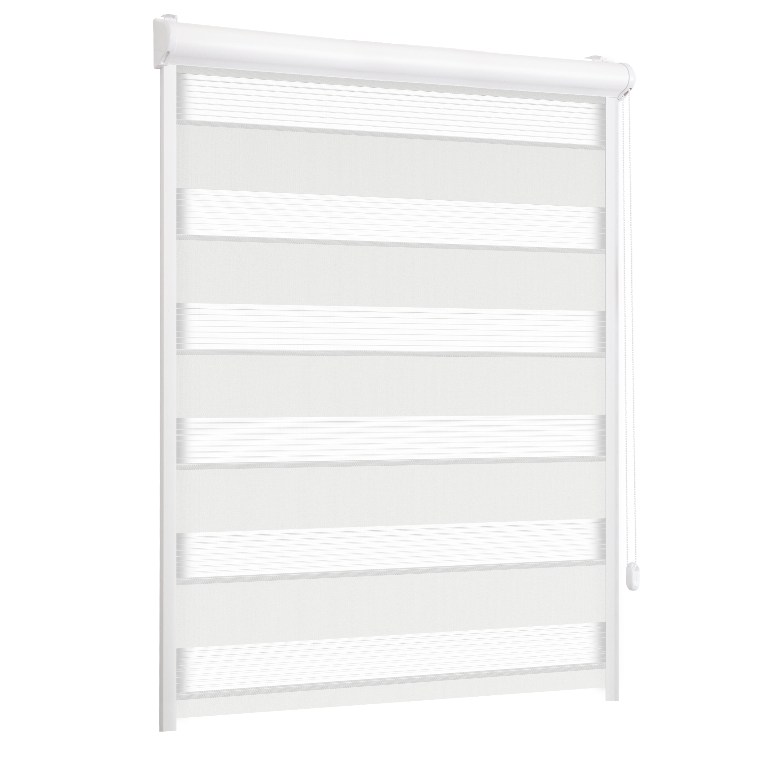 Roleta w kasecie dzień noc Classic biała 96 x 220 cm prawa