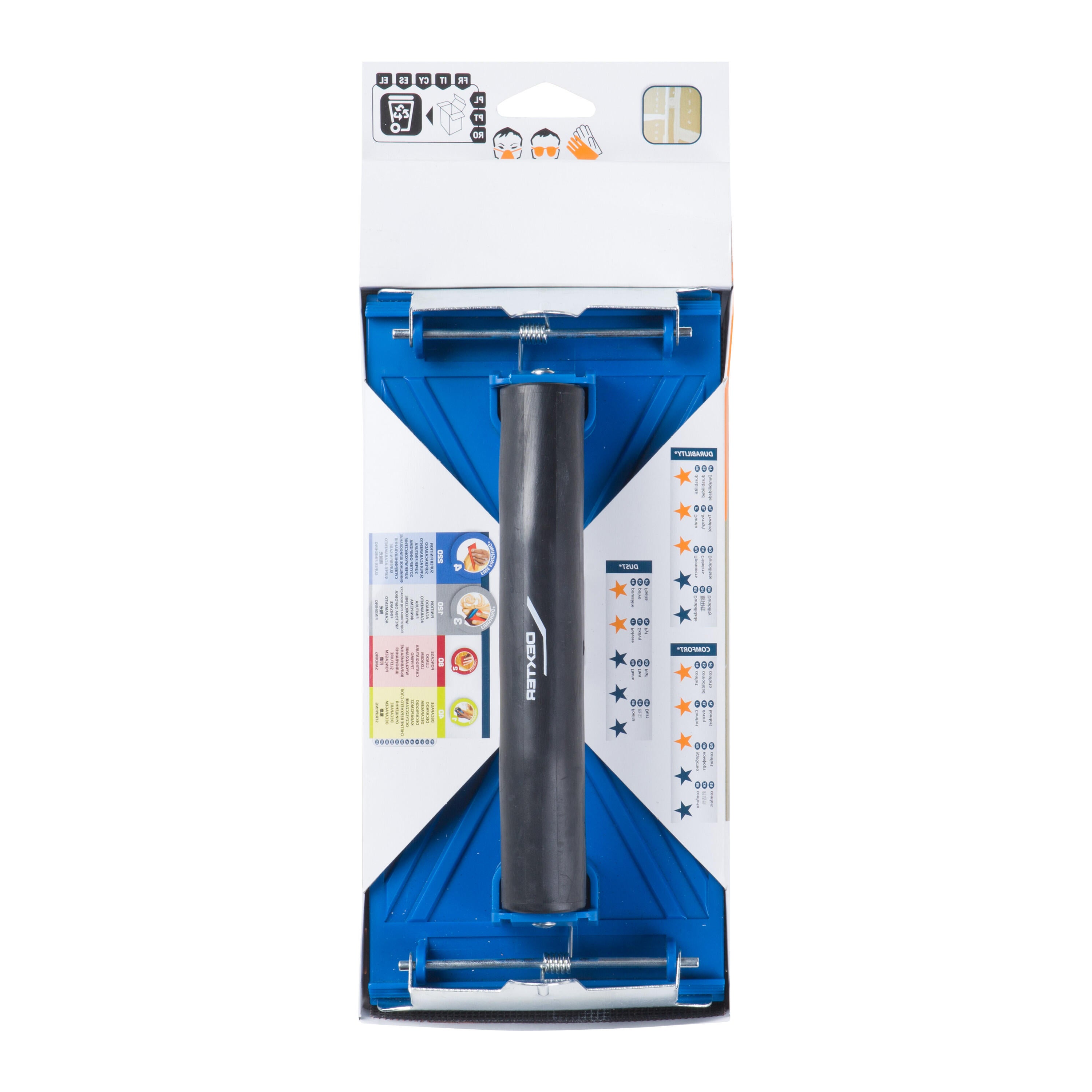 Lixadora manual com 2 folhas de lixa 115x230 mm Dexter - 5