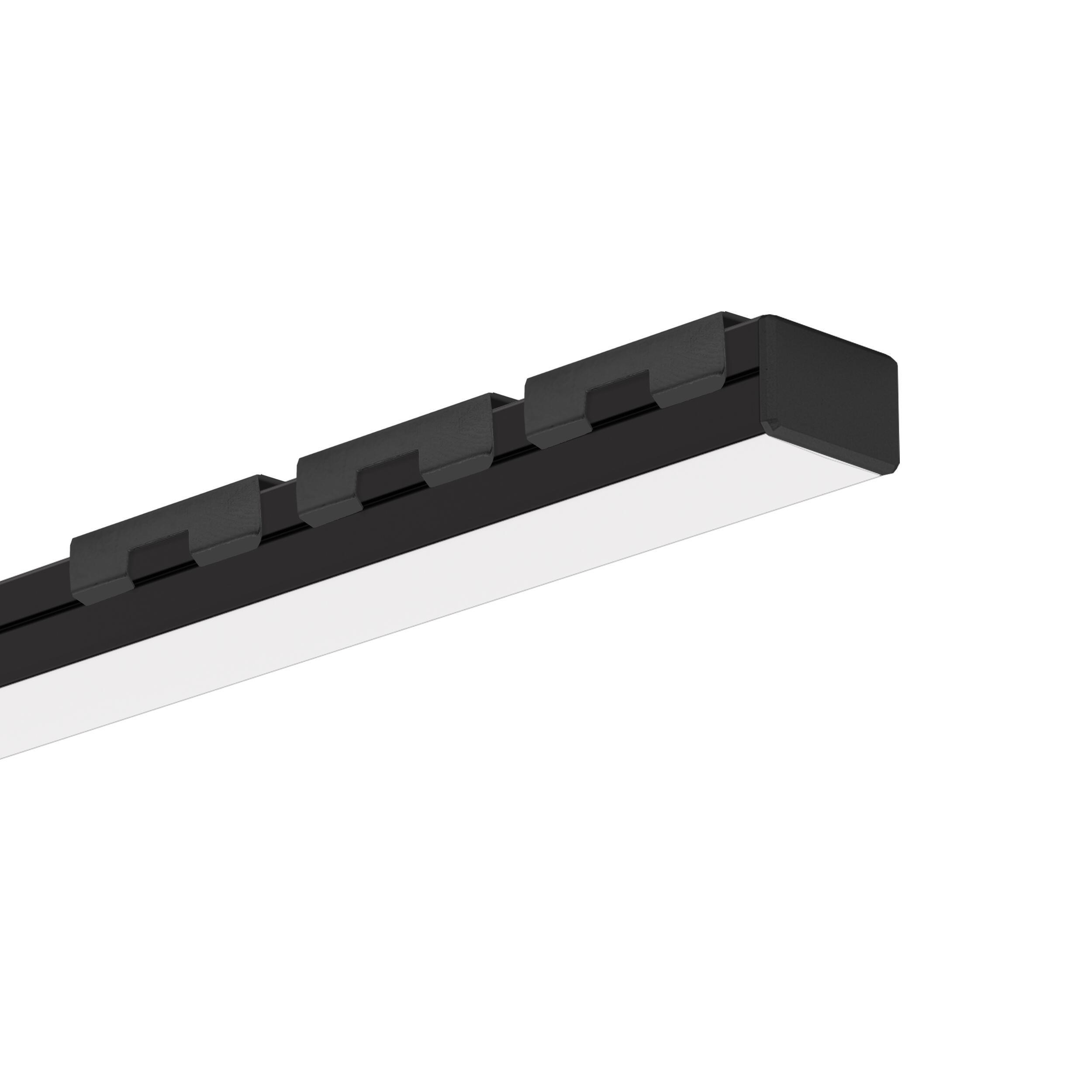 Profil aluminiowy do taśm LED czarny 2 m Kluś
