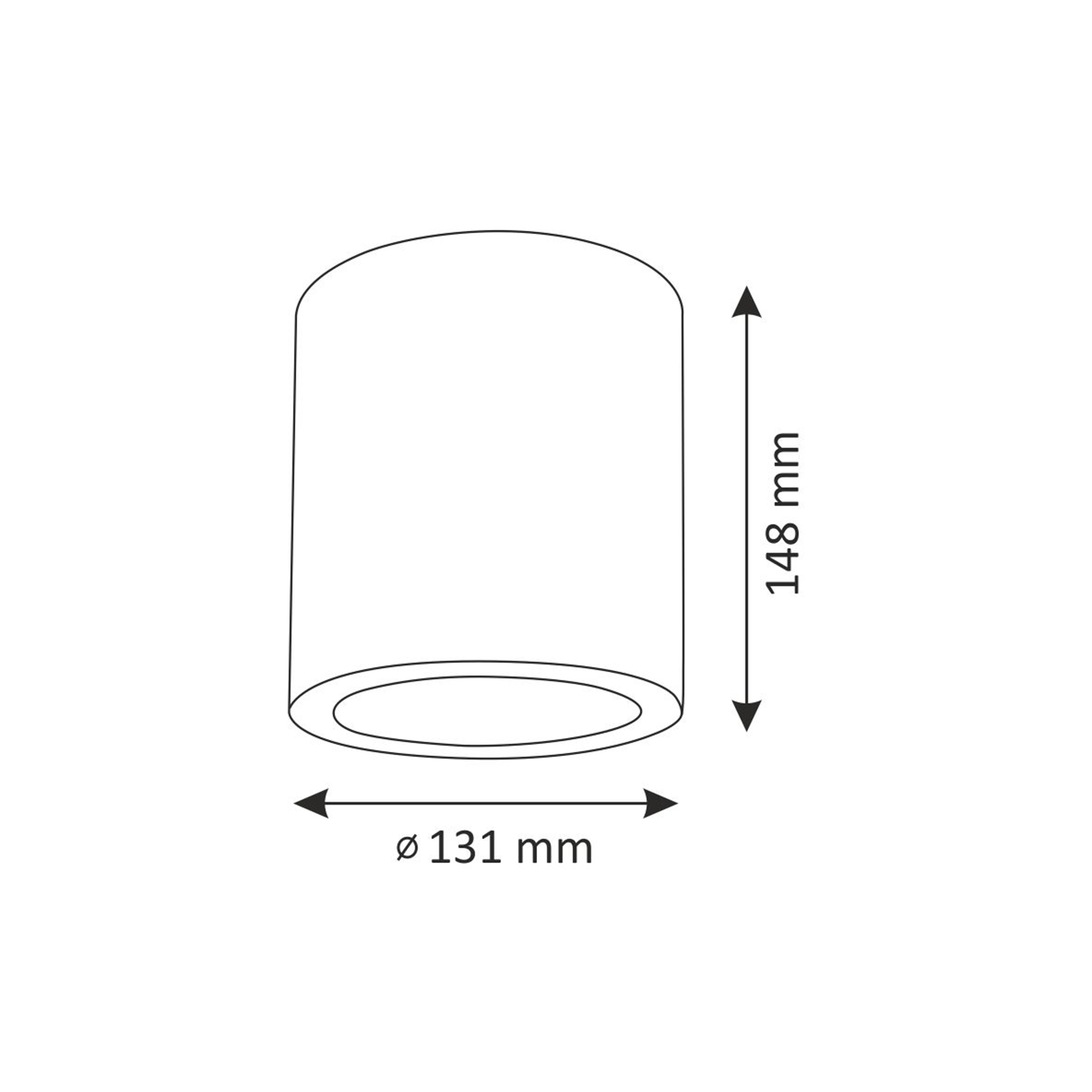 Oprawa natynkowa JUPITER śr. 13 cm czarna POLUX - 2