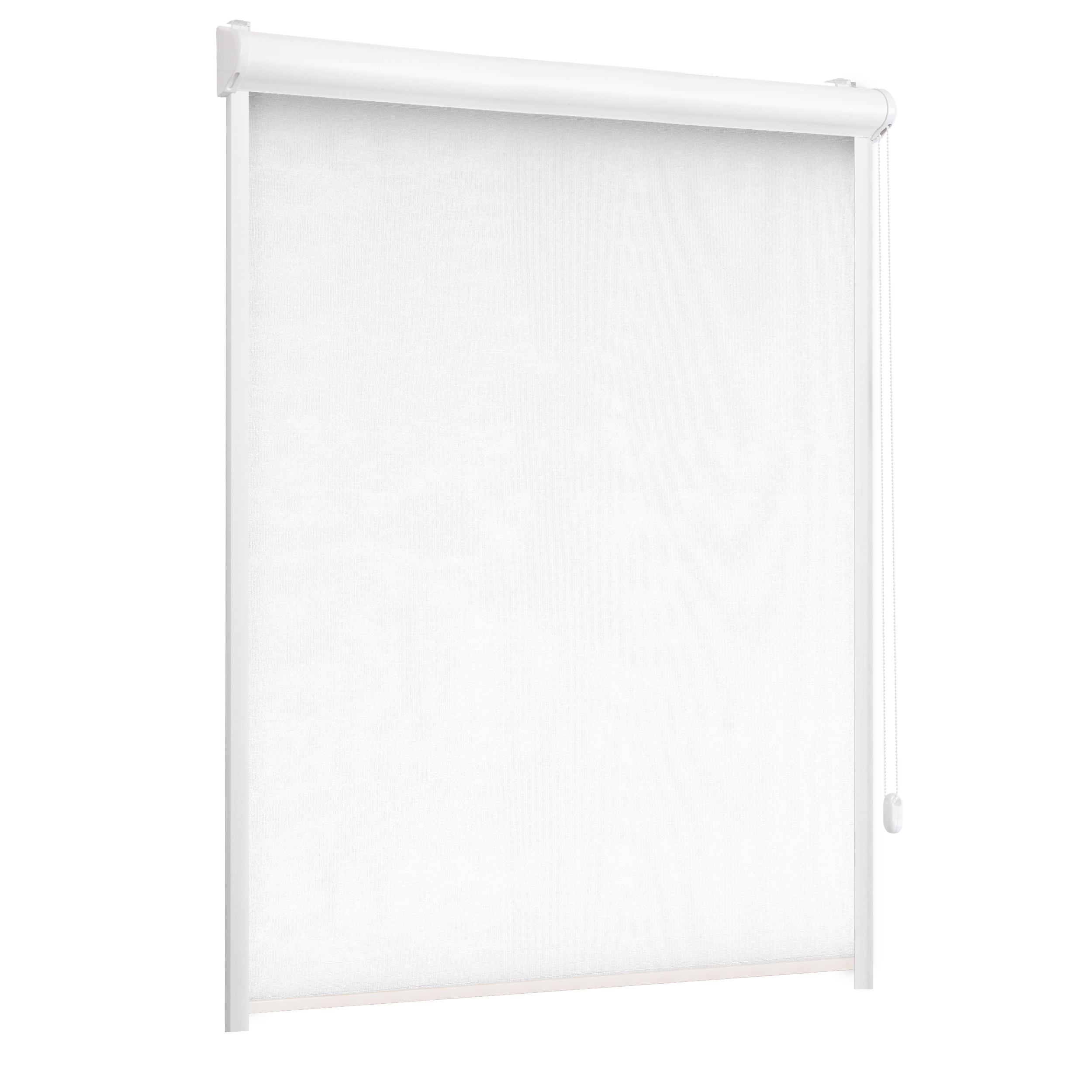 Roleta w kasecie zaciemniająca Silver biała 90 x 220 cm prawa