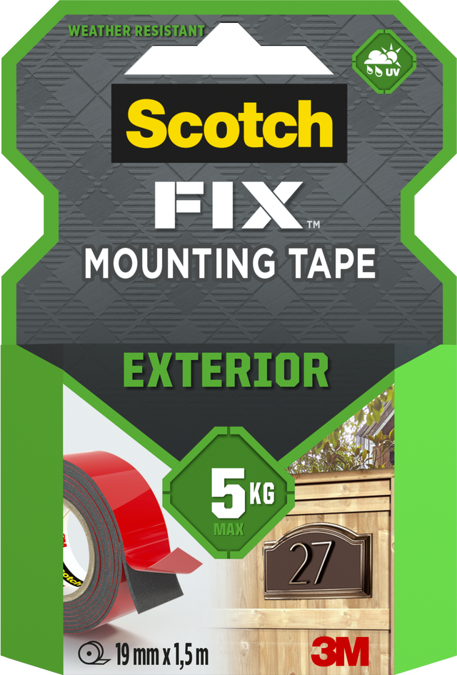 Taśma montażowa dwustronna 19mmx1,5m SCOTCH