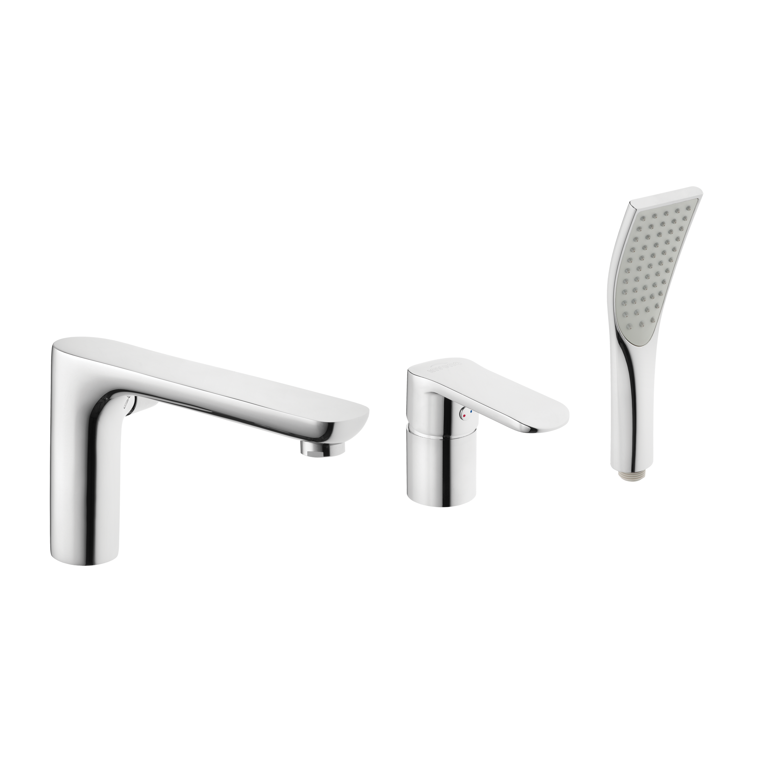 Bateria wannowa 3-otworowa chrom Siros Invena