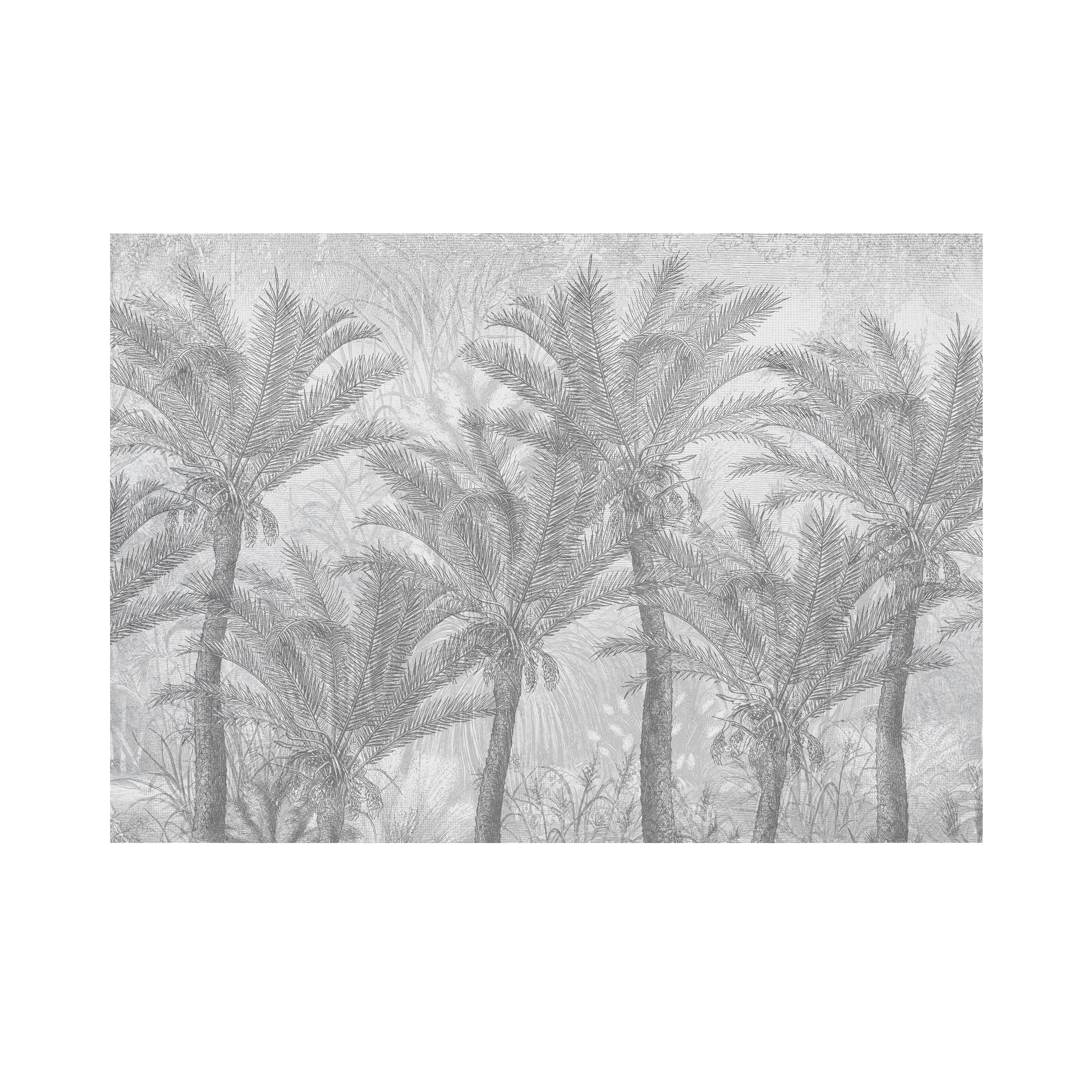 Mural Palms egzotyczne palmy 400 x 280 cm struktura płótna