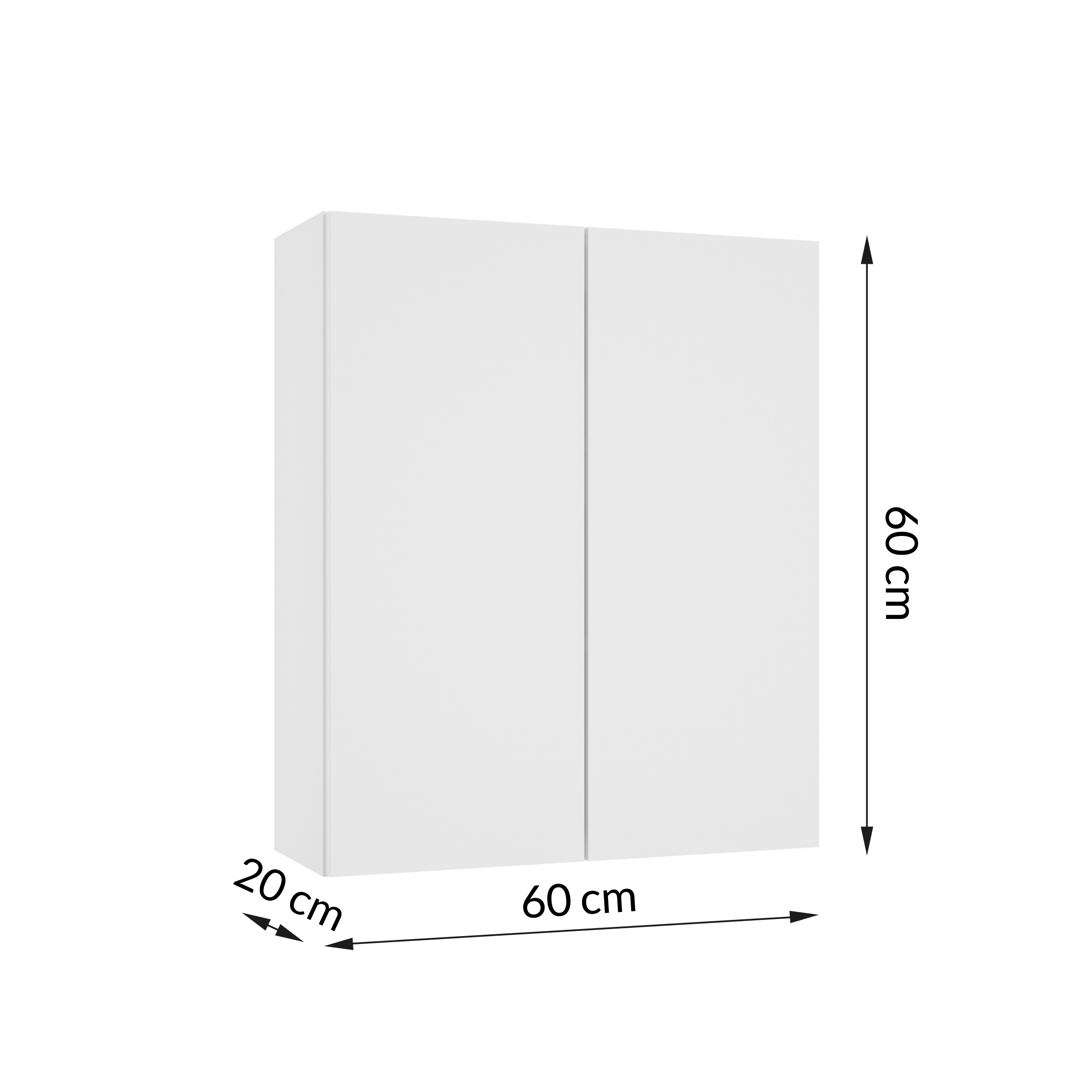 Szafka łazienkowa wisząca Duo 60x20x60 cm Defra - 6