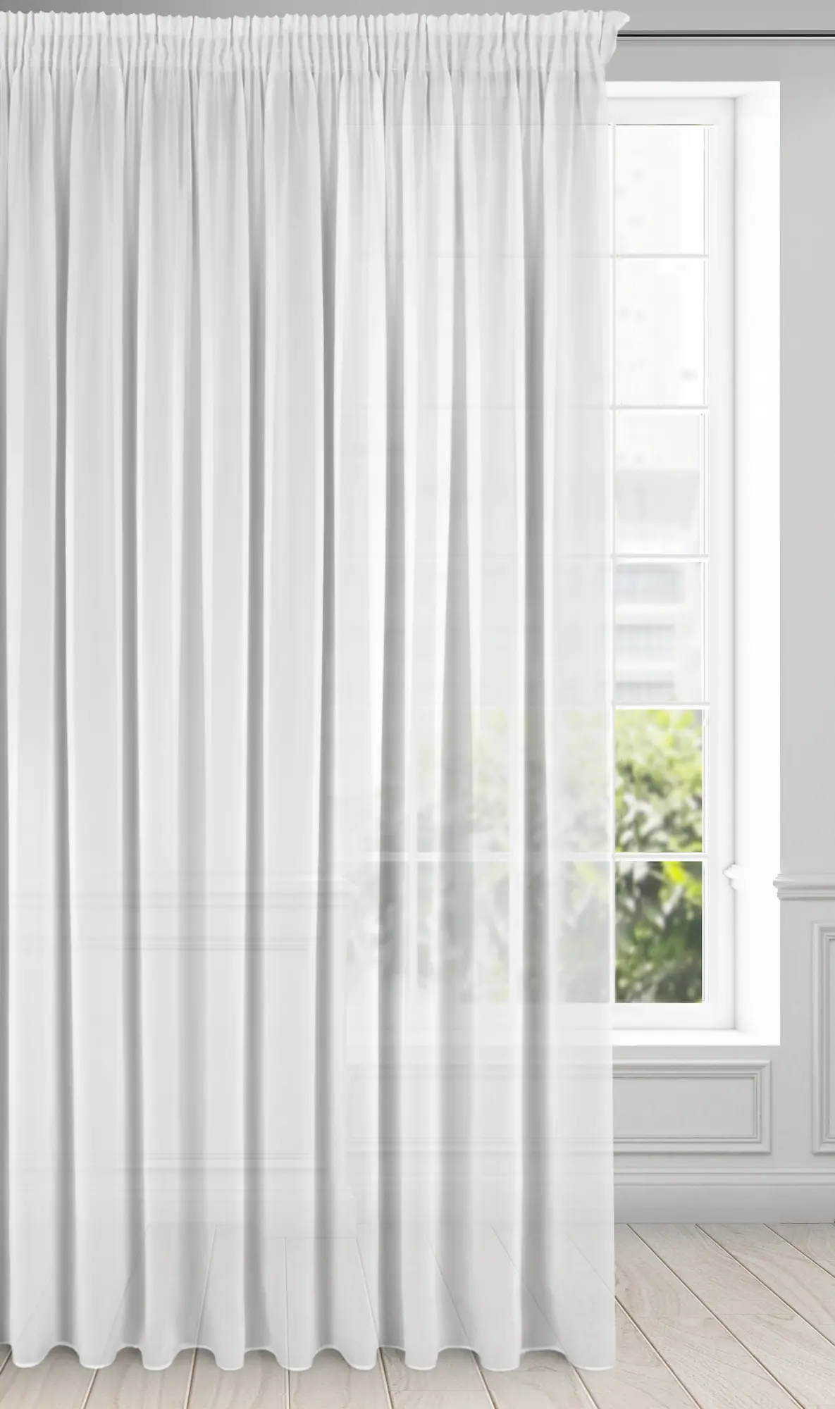 Firana na taśmie Dalia 350 x 270 cm biała - 2