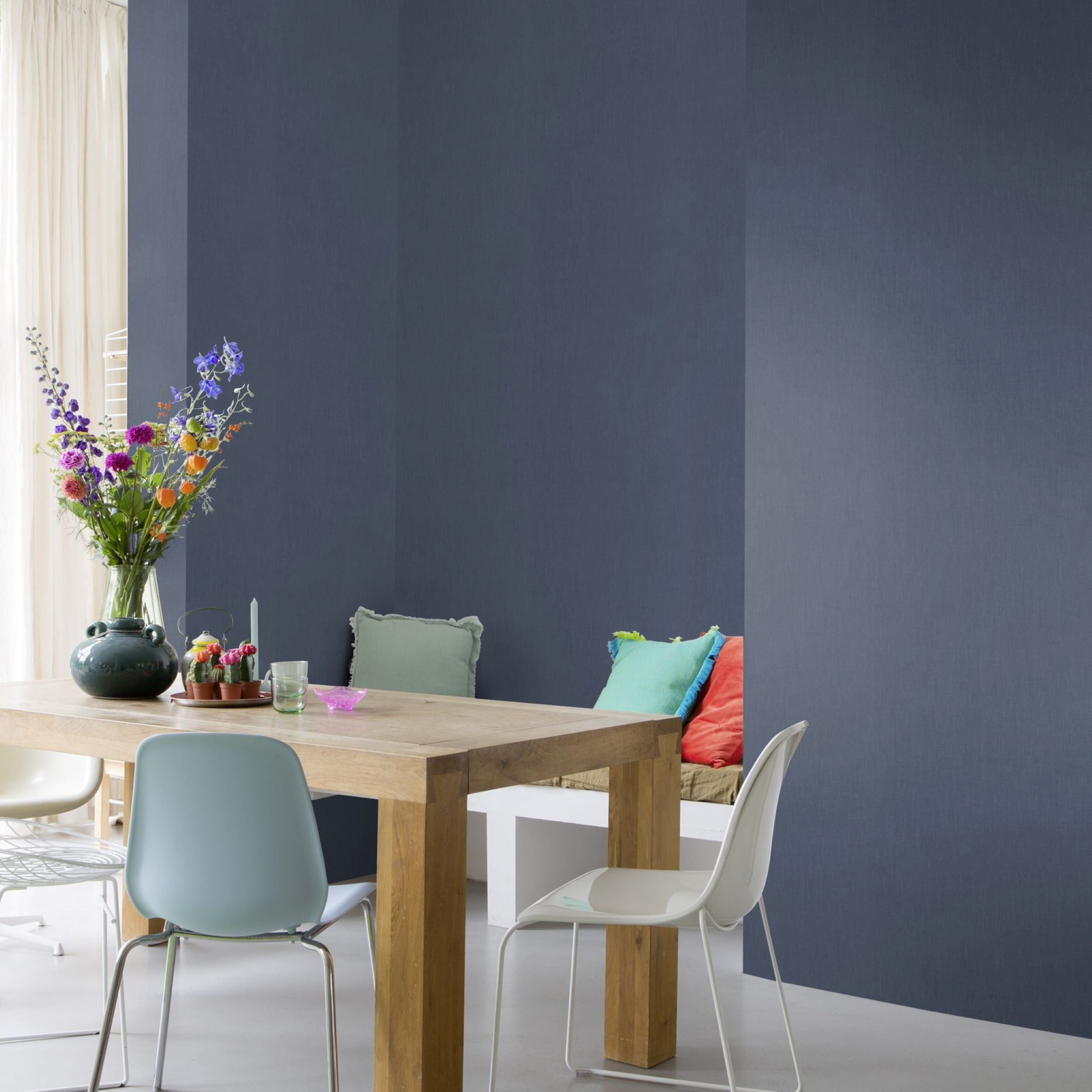 Tapeta Color 633160 granatowa winylowa na flizelinie - 4