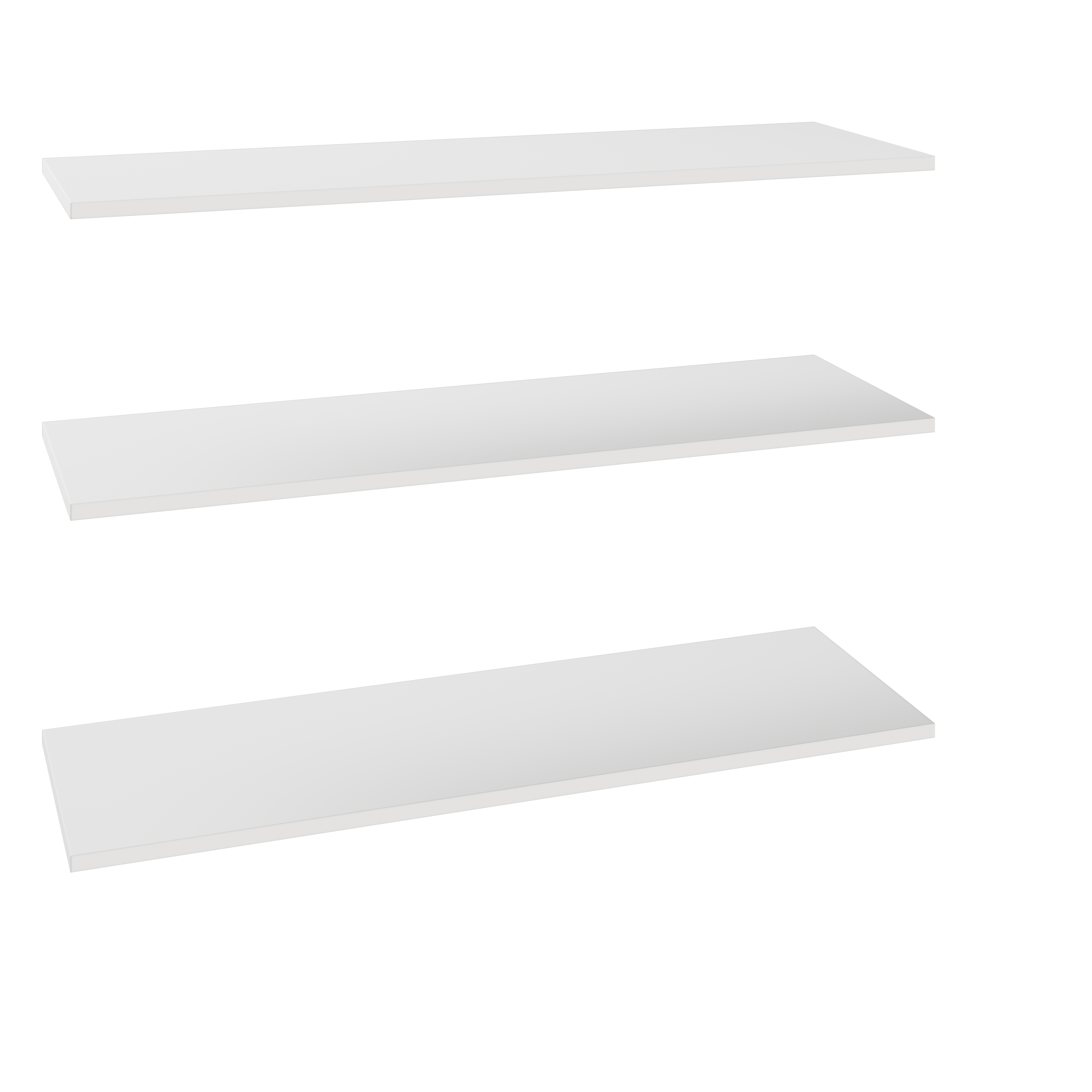Półka prosta do korpusu 100 cm głębokość 35.6 cm białe 3 szt.