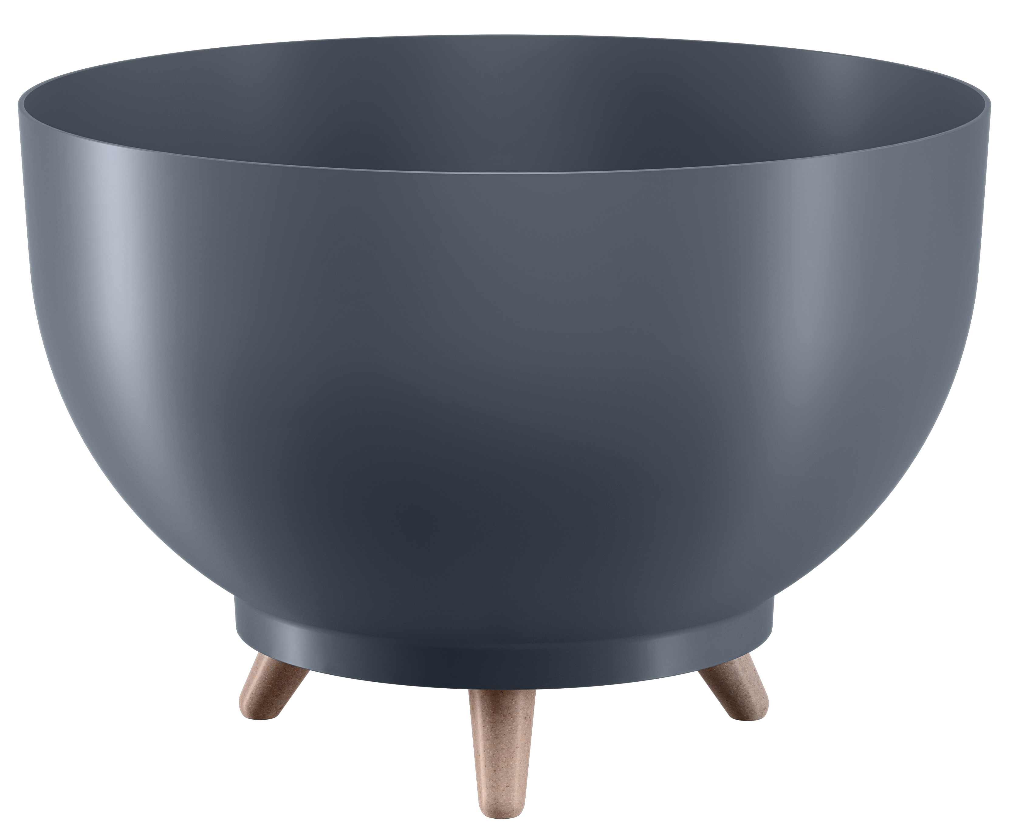 Misa doniczka Satina śr.24 cm na nóżkach antracytowa