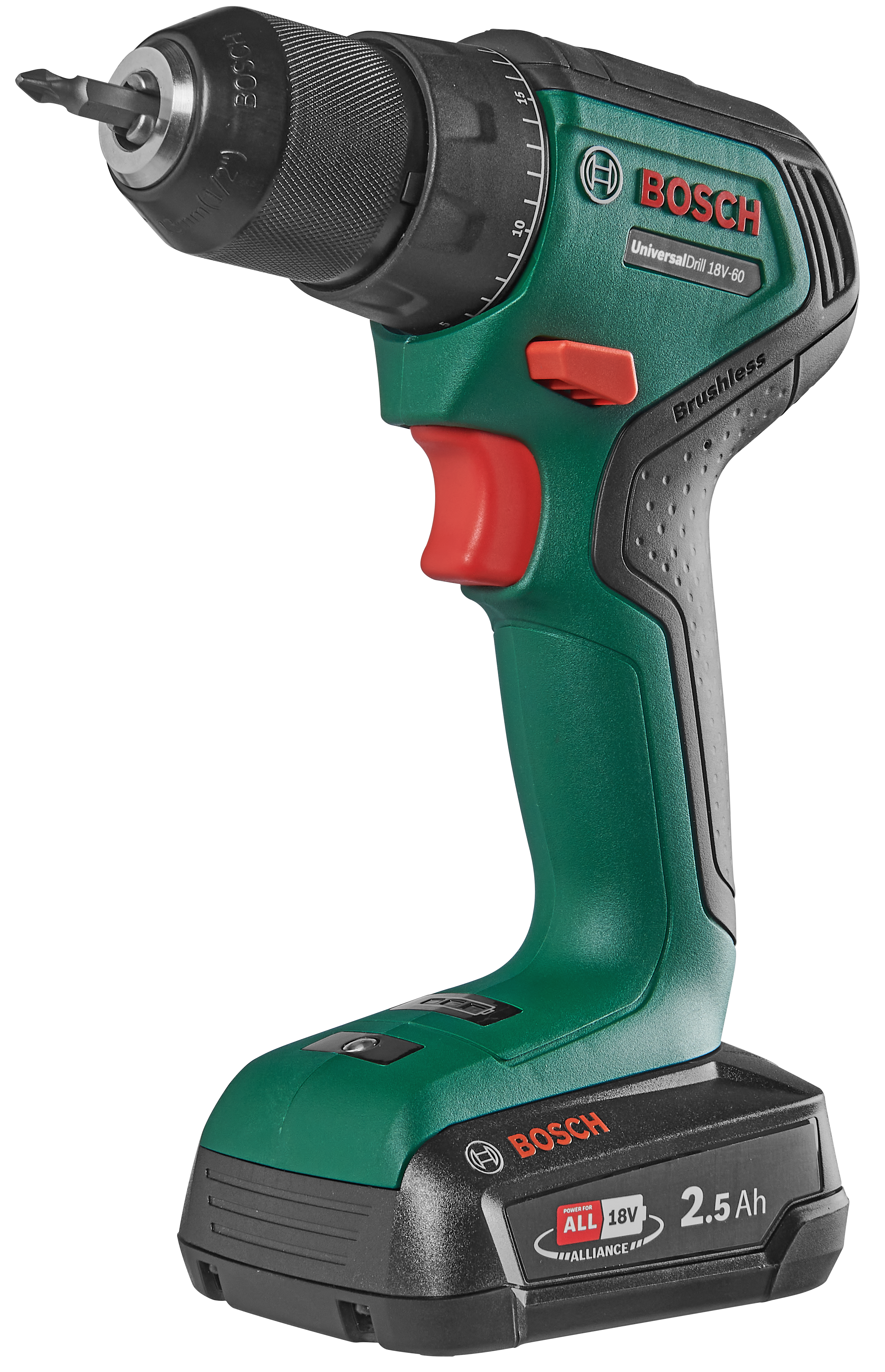 Wiertarko-wkrętarka akumulatorowa bezszczotkowa UniversalDrill 18V-60 18V Litowo-jonowa BOSCH - 5