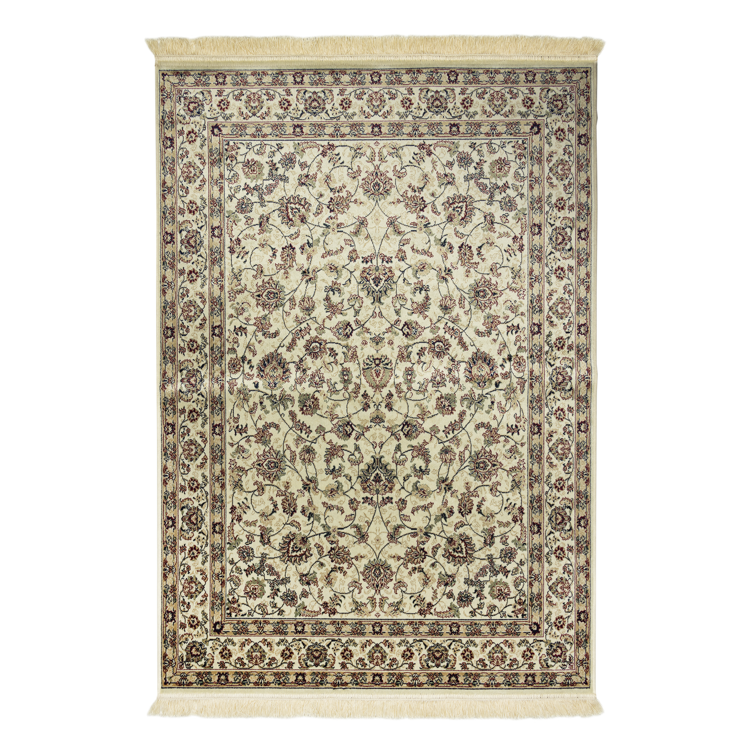 Dywan z frędzlami Teheran beżowo-czerwony 160 x 230 cm