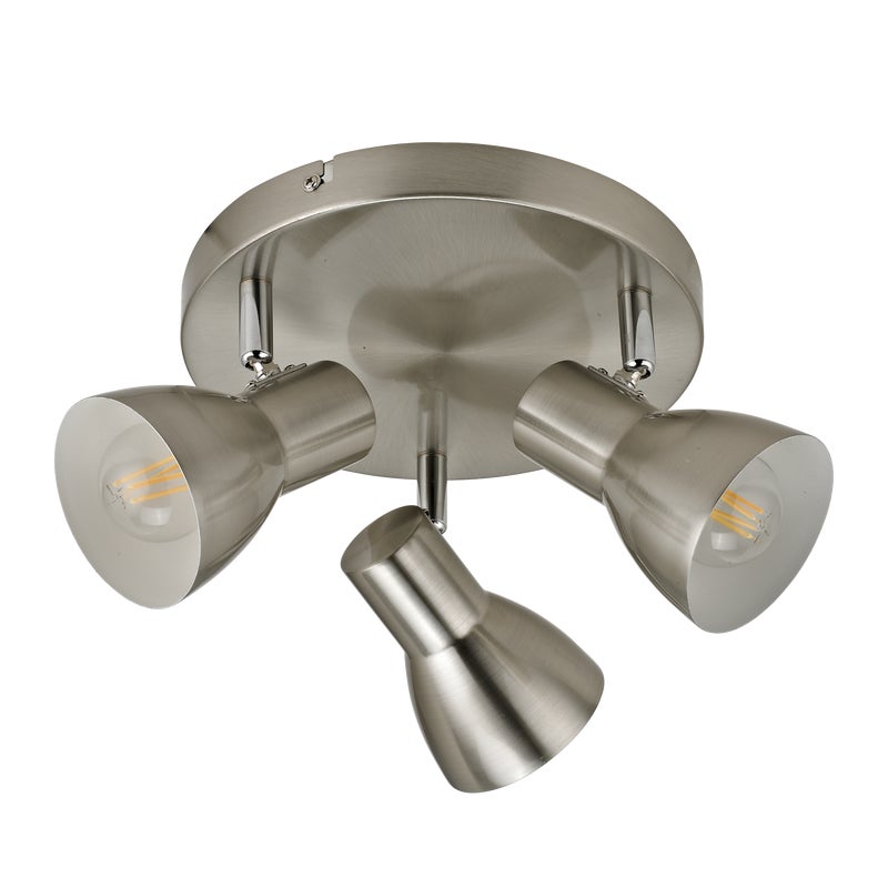 Plafon Riado nikiel 3 x E14 Italux
