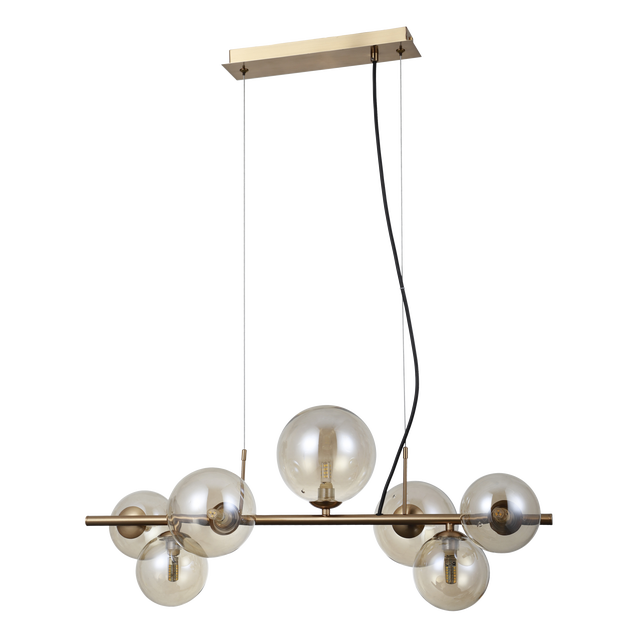 Lampa wisząca Canello złota 7 x G9 Italux