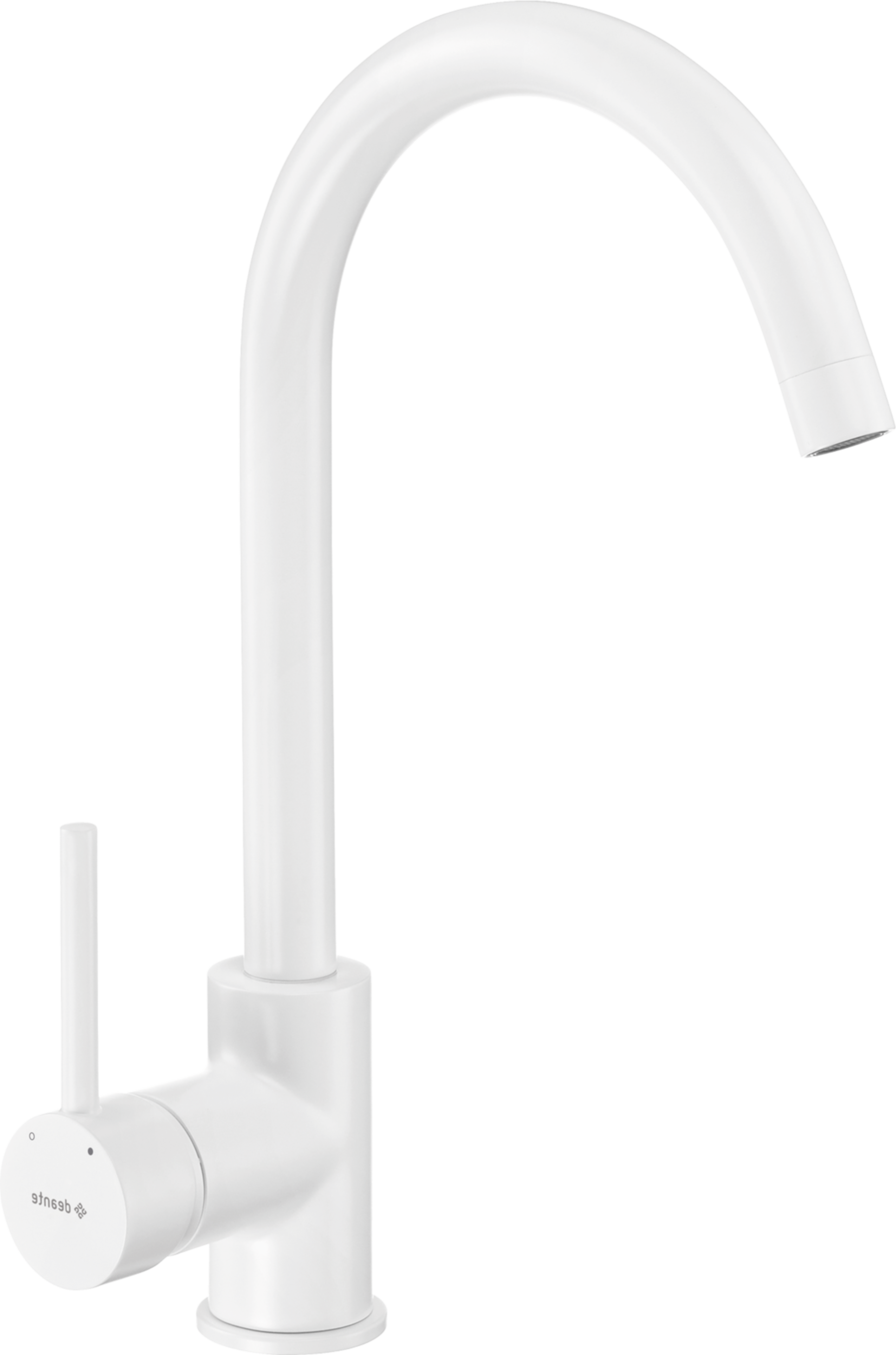 Bateria kuchenna Milin Biała wylewka U 35 cm Deante