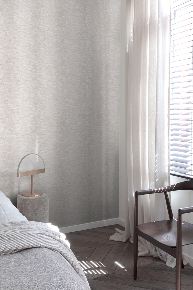 Tapeta Mor Alcor szara winylowa na flizelinie