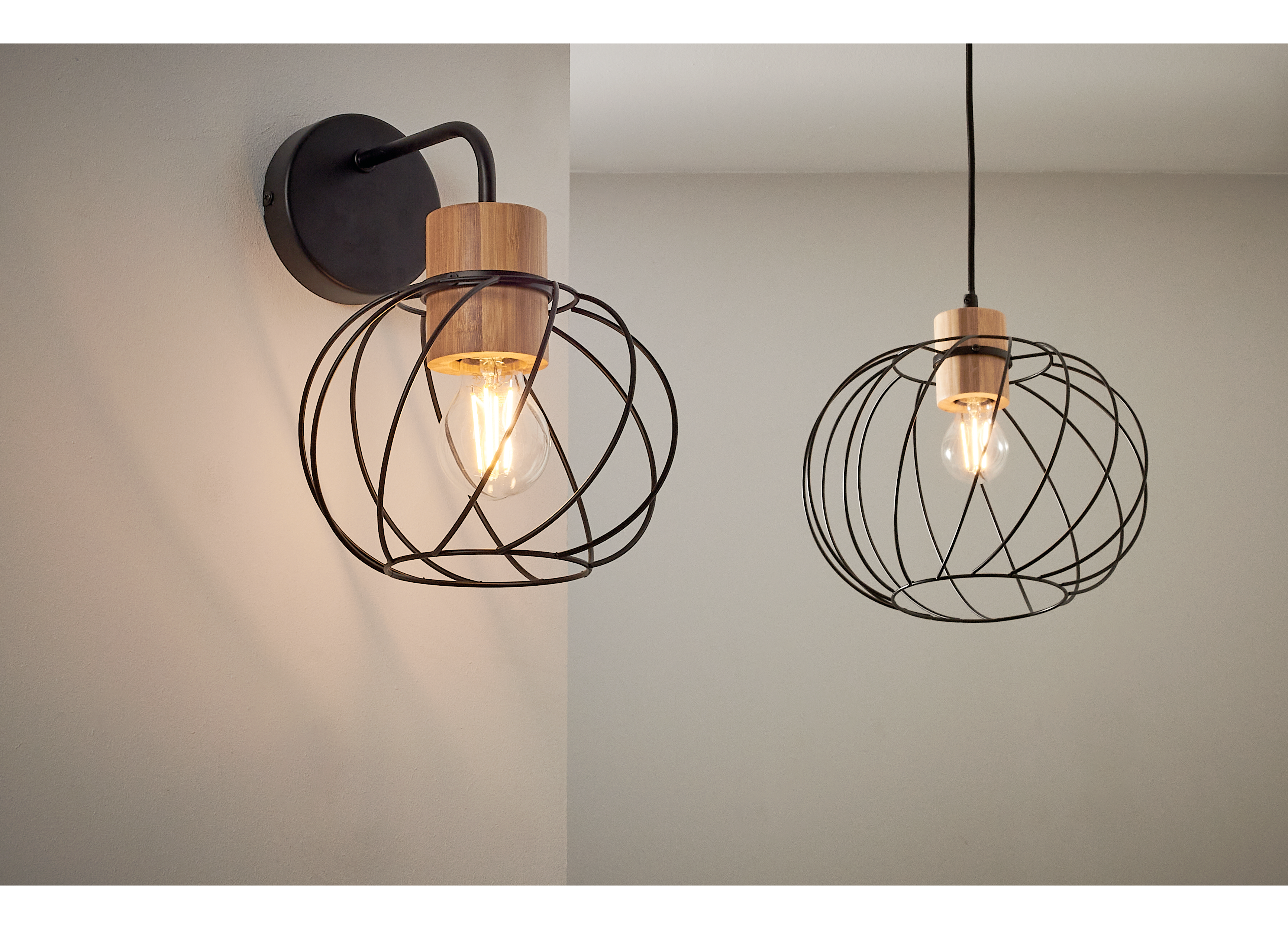 Lampa wisząca Mallow czarna E27 Inspire - 7