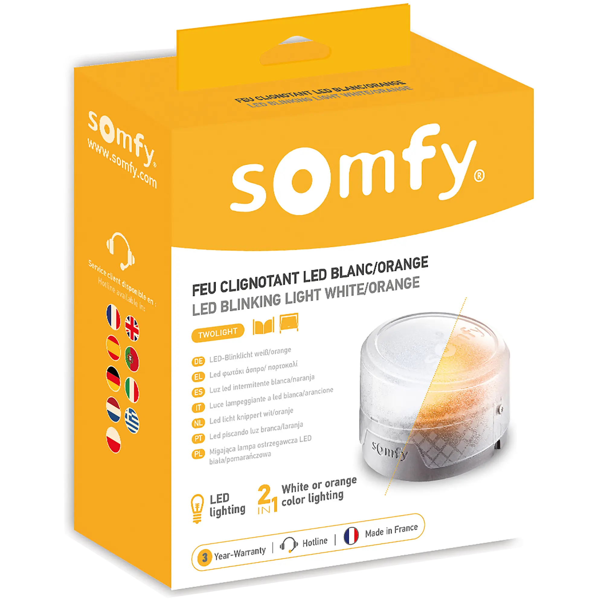 Lampka migająca silnika bramy i bramy garażowej SOMFY - 4