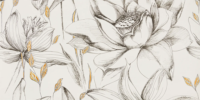 Dekor Velo 2 Bianco Flowers 2z4 59.8x119.8 Arte