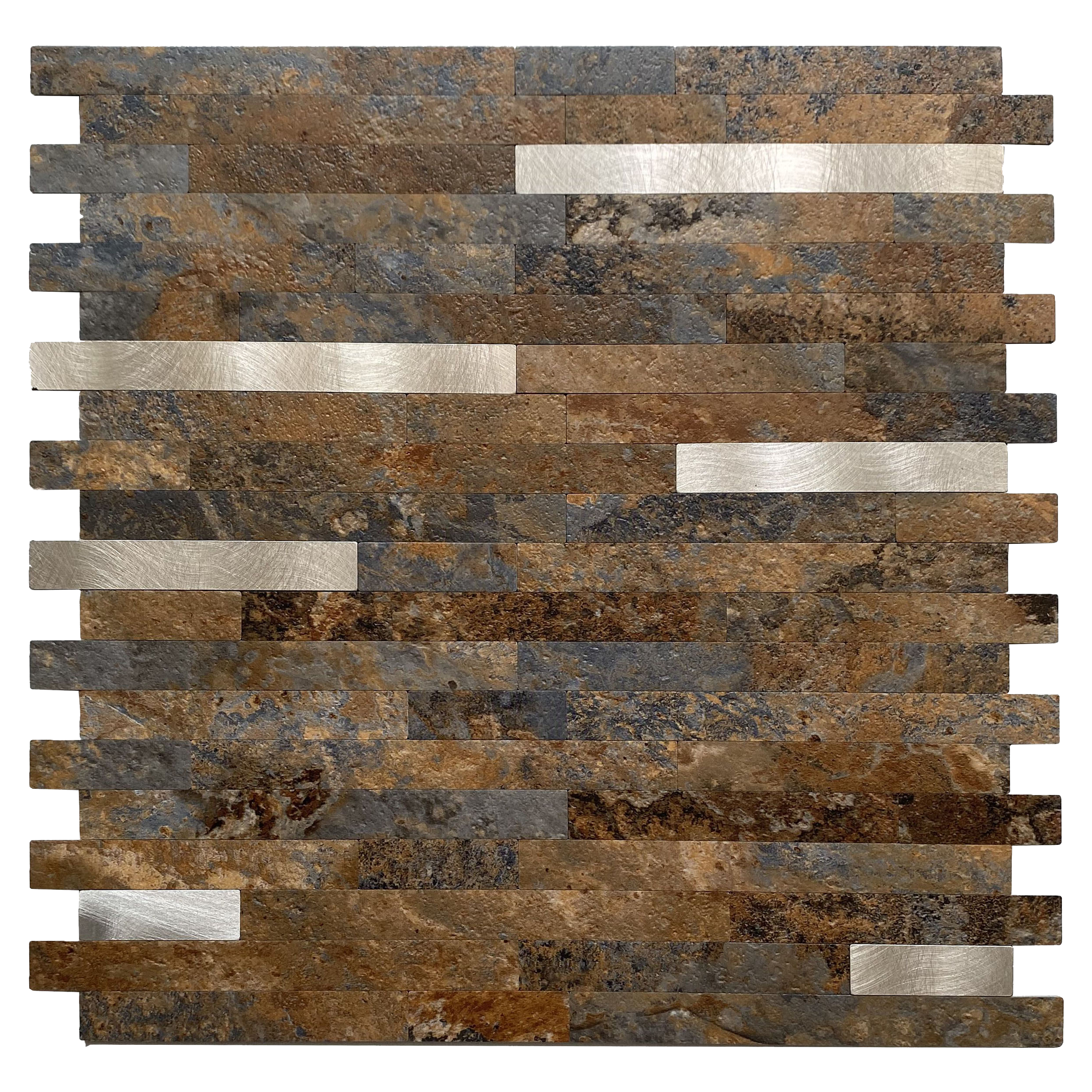 Panele ścienne Deko samoprzylepne PCV Rustic Gold 30x30.6 cm grubość 4 mm