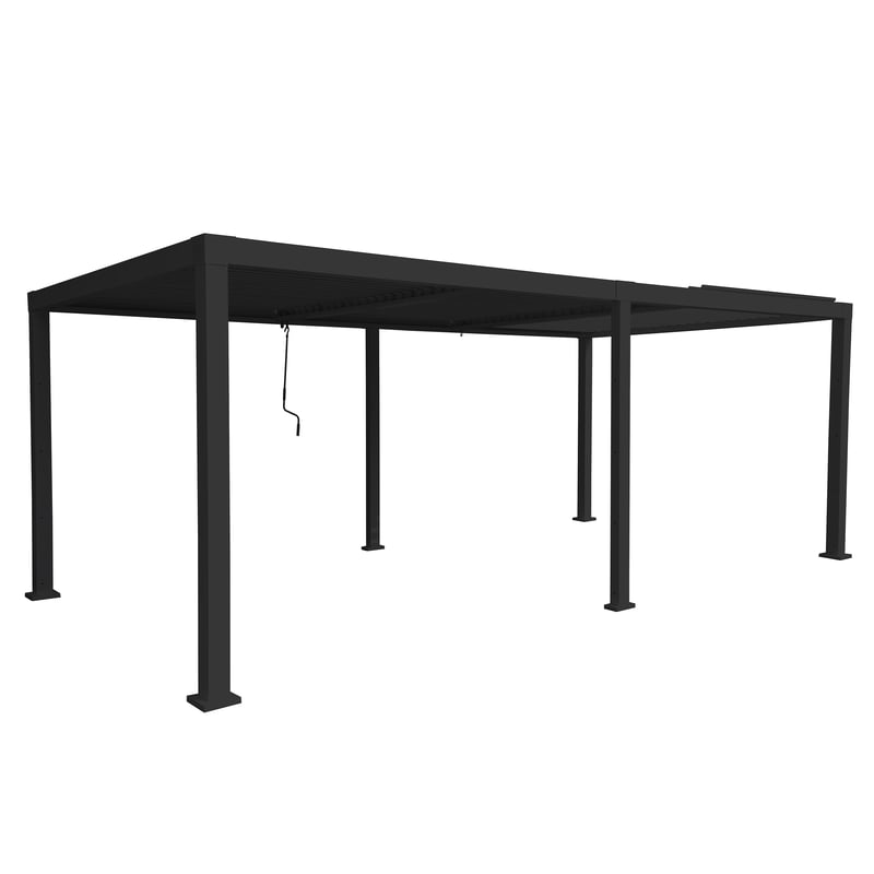 Pawilon ogrodowy pergola Clima 614x313x230 cm antracytowy Naterial
