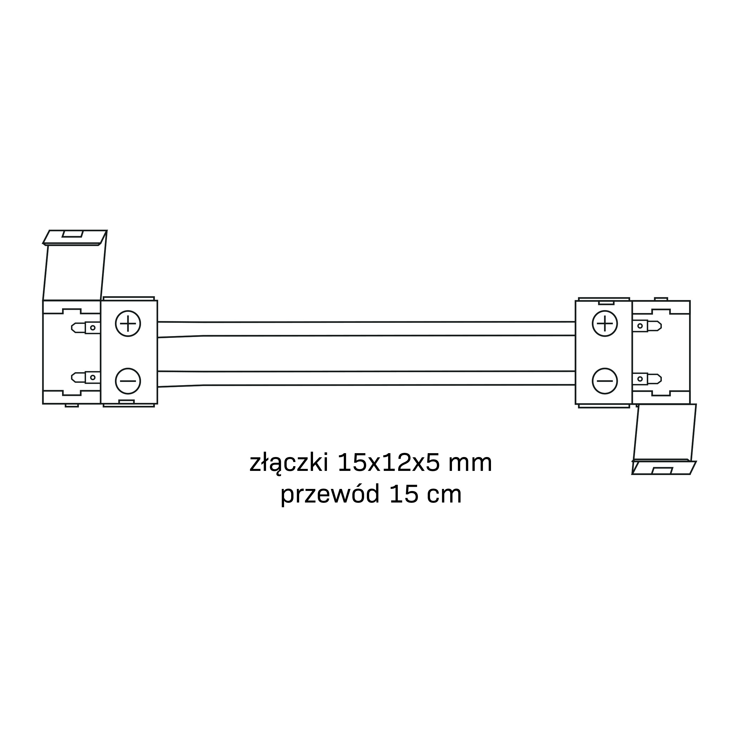 Złączka do pasków LED 8 mm POLUX - 4