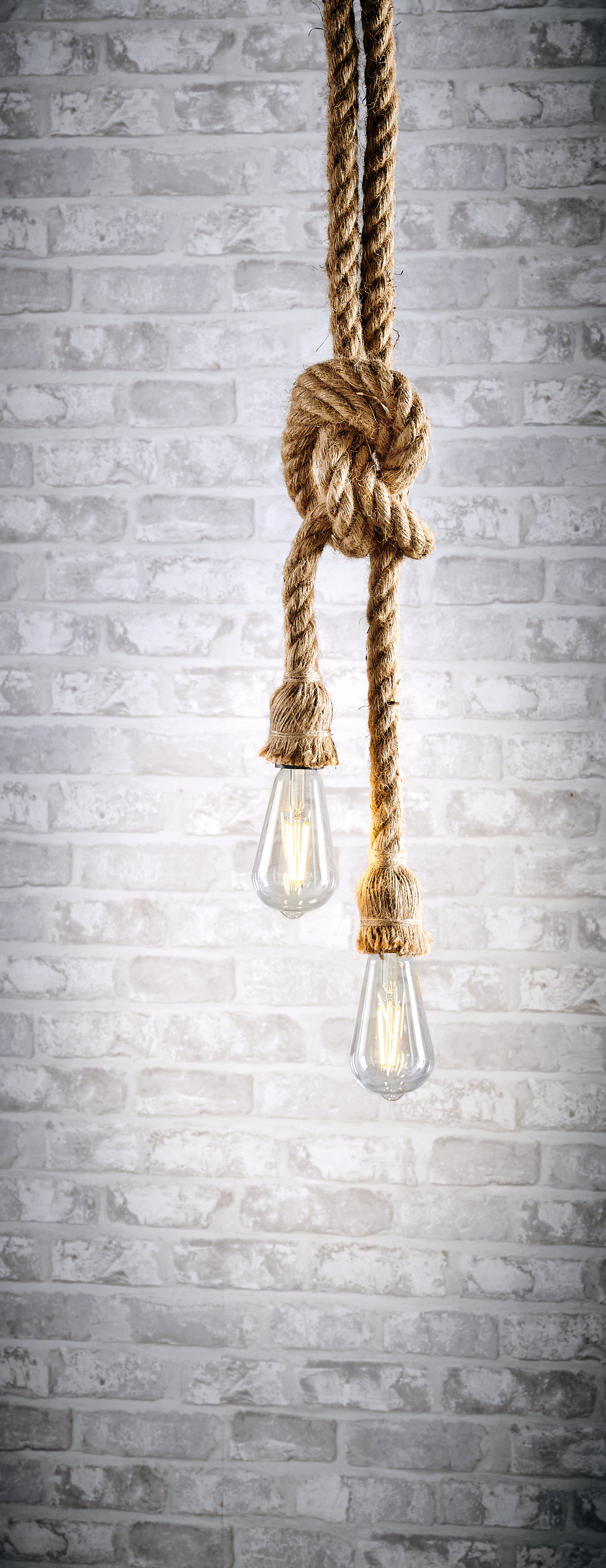 Lampa wisząca Rope brązowa E27 Il Mio - 2