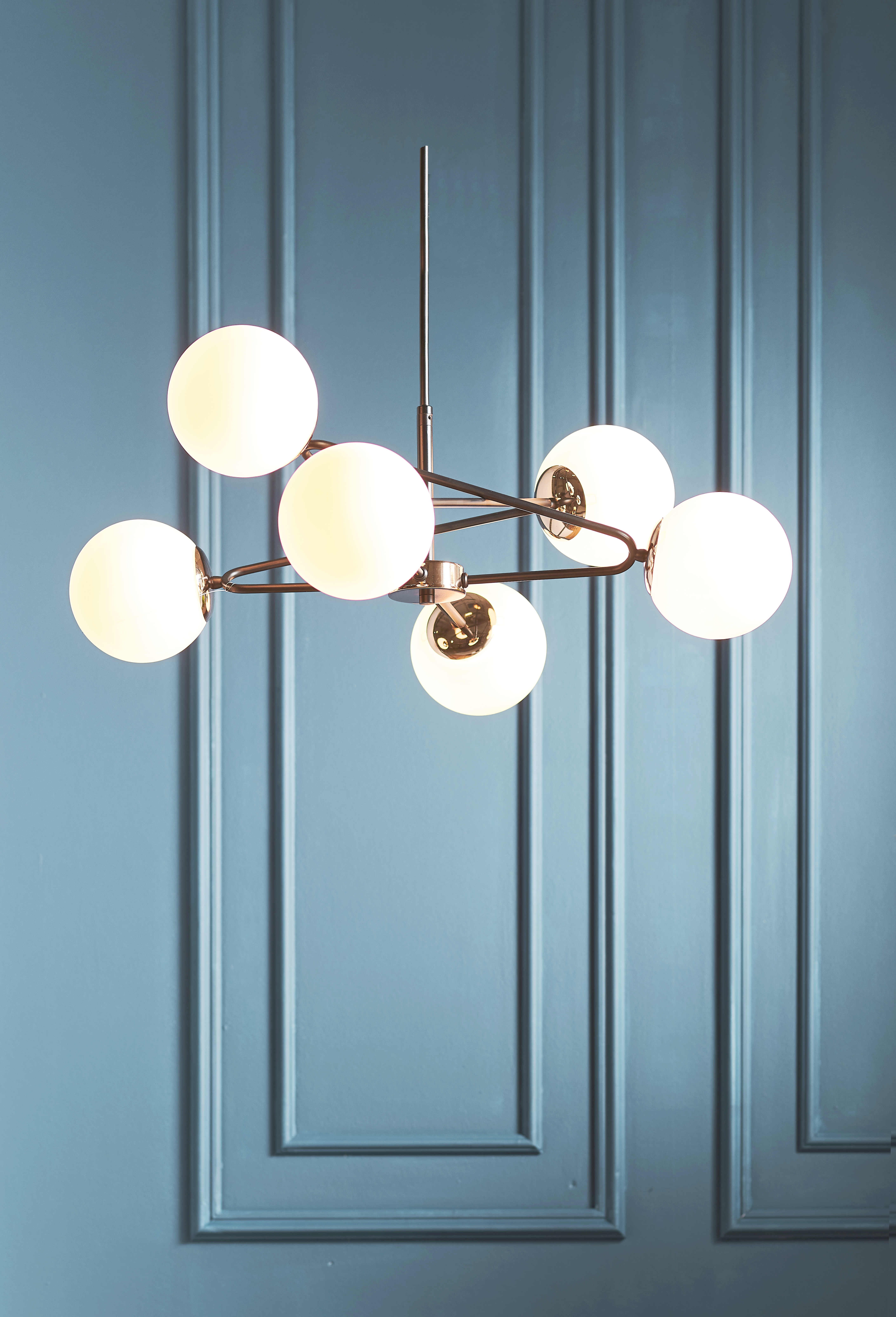 Lampa wisząca Sagito biała 6 x E14 Alfa - 2