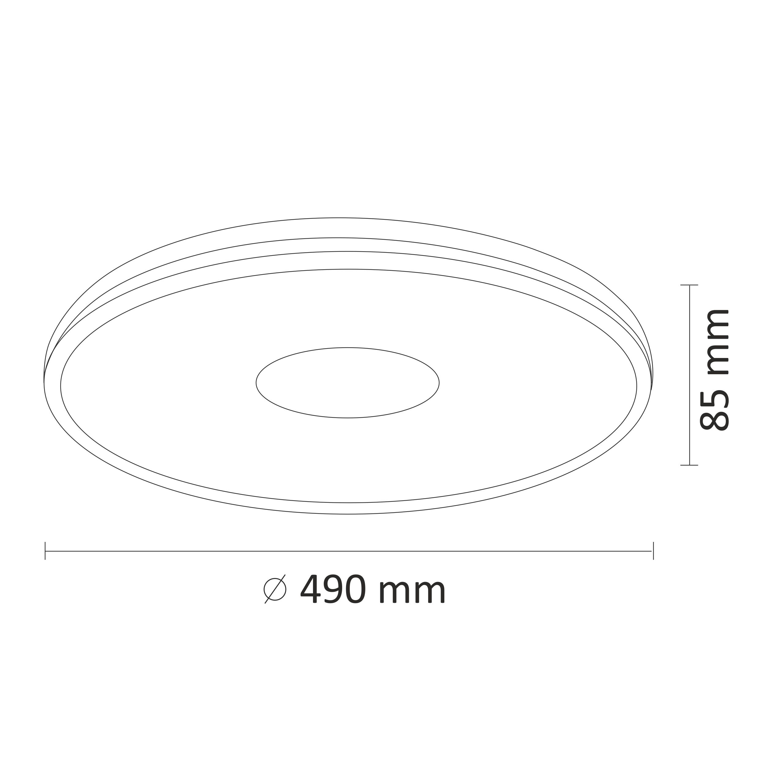 Plafon Leon z pilotem 49 cm biały 7500 lm LED Polux - 2