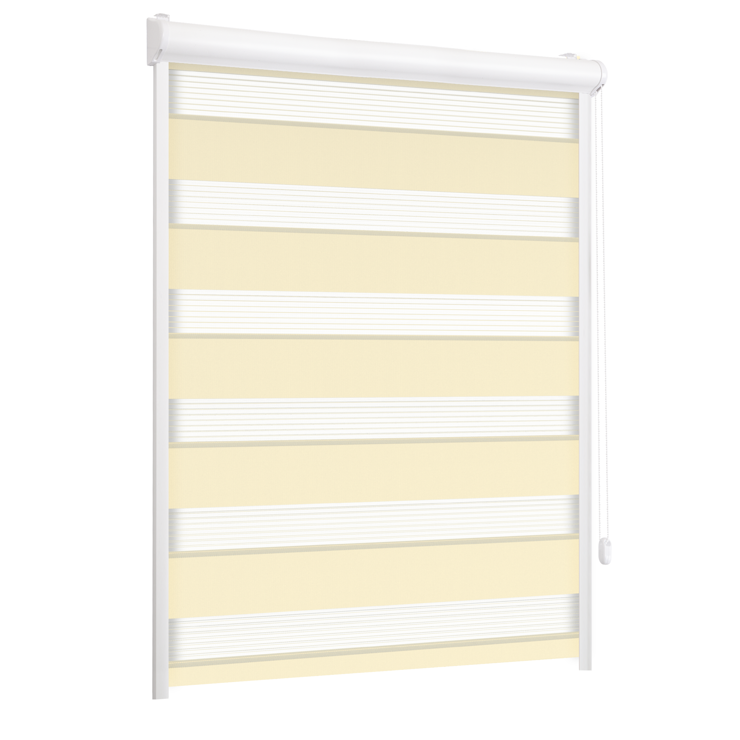 Roleta w kasecie dzień noc Classic wanilia 75 x 150 cm prawa