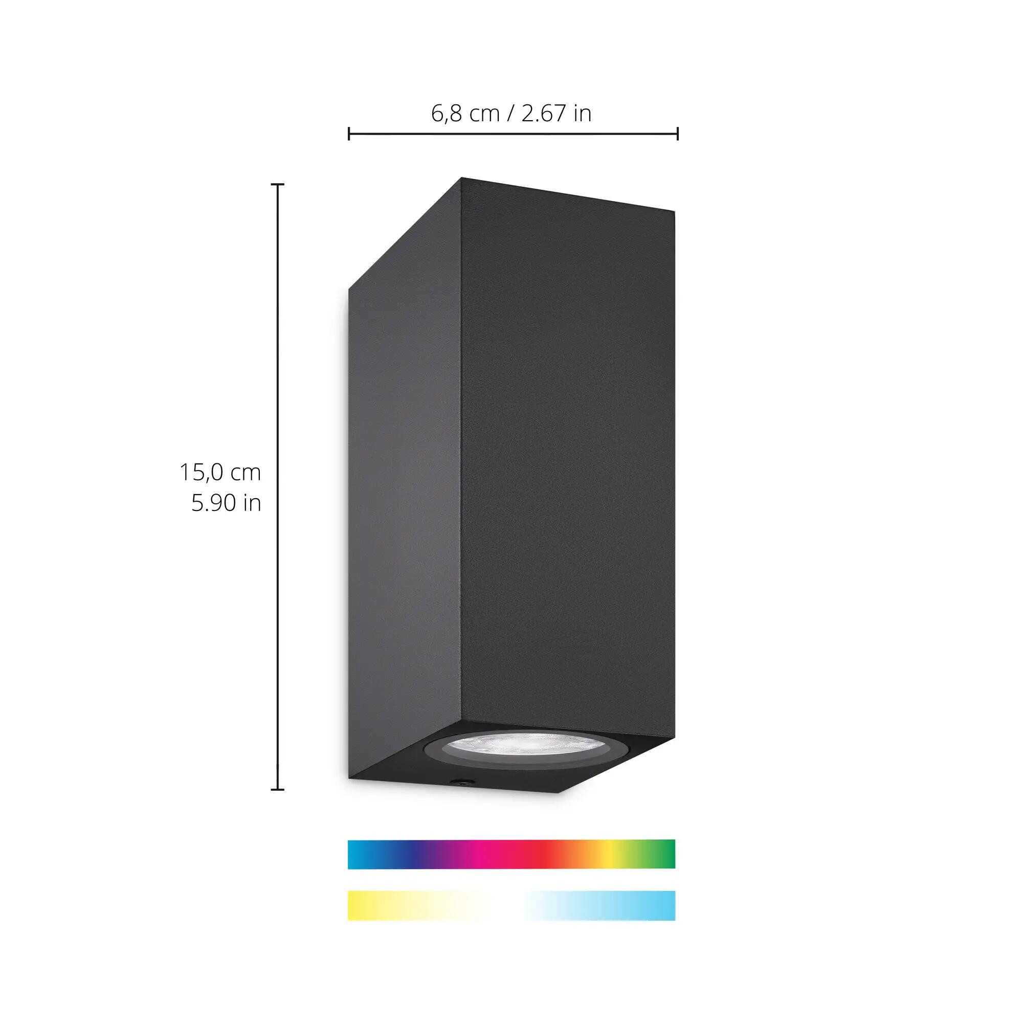 Reflektor Up&Down czarny RGB 2 x GU10 Wiz Smart lighting - 6