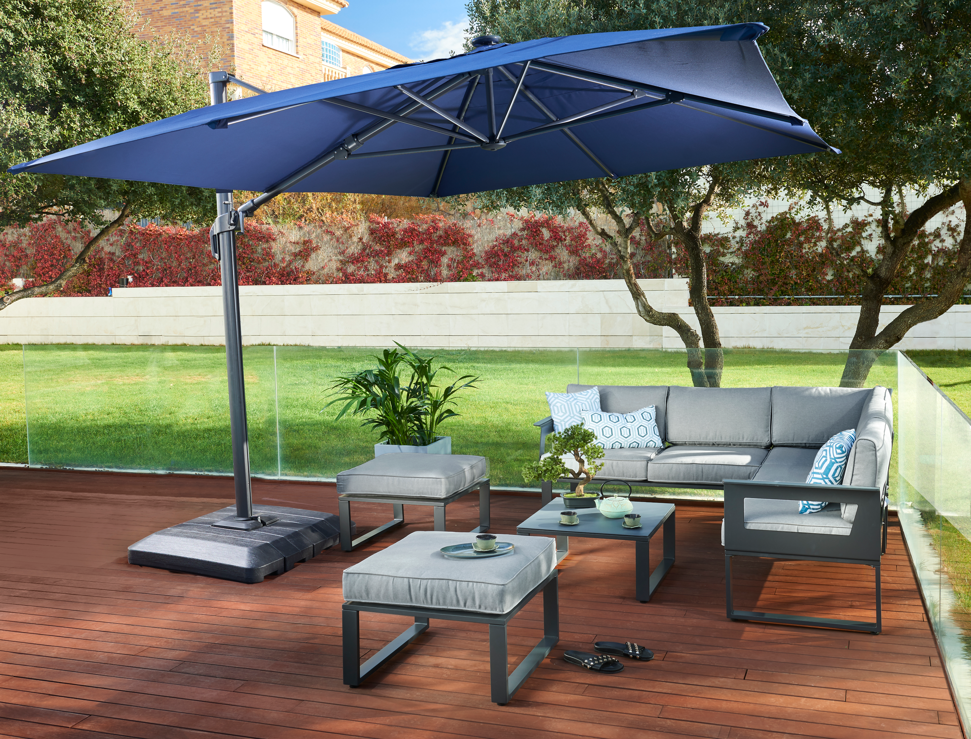 Meble ogrodowe zestaw Odyssea szare Naterial - 18